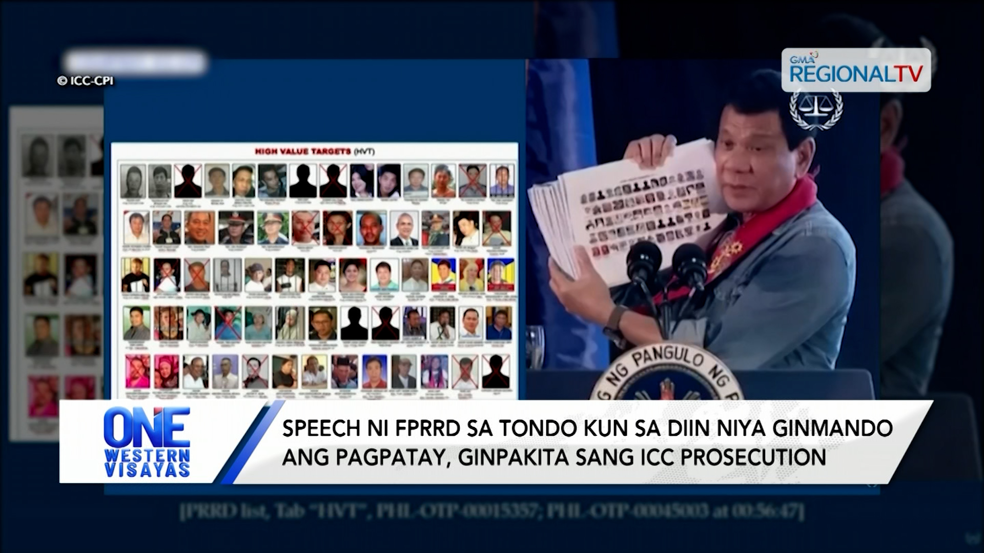 Speech ni FPRRD sa Tondo, ginpakita sang ICC Prosecution | One Western Visayas