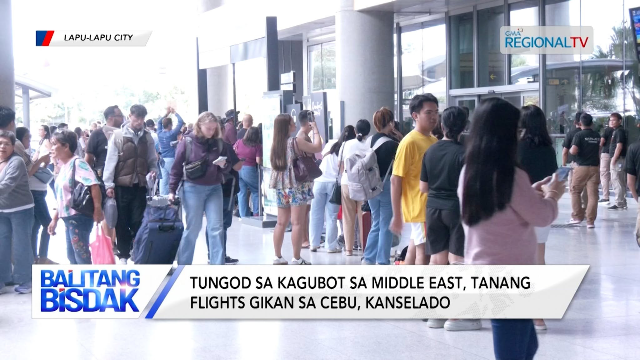 Tungod sa kagubot sa middle east, Tanang flights gikan sa Cebu kanselado | Balitang Bisdak