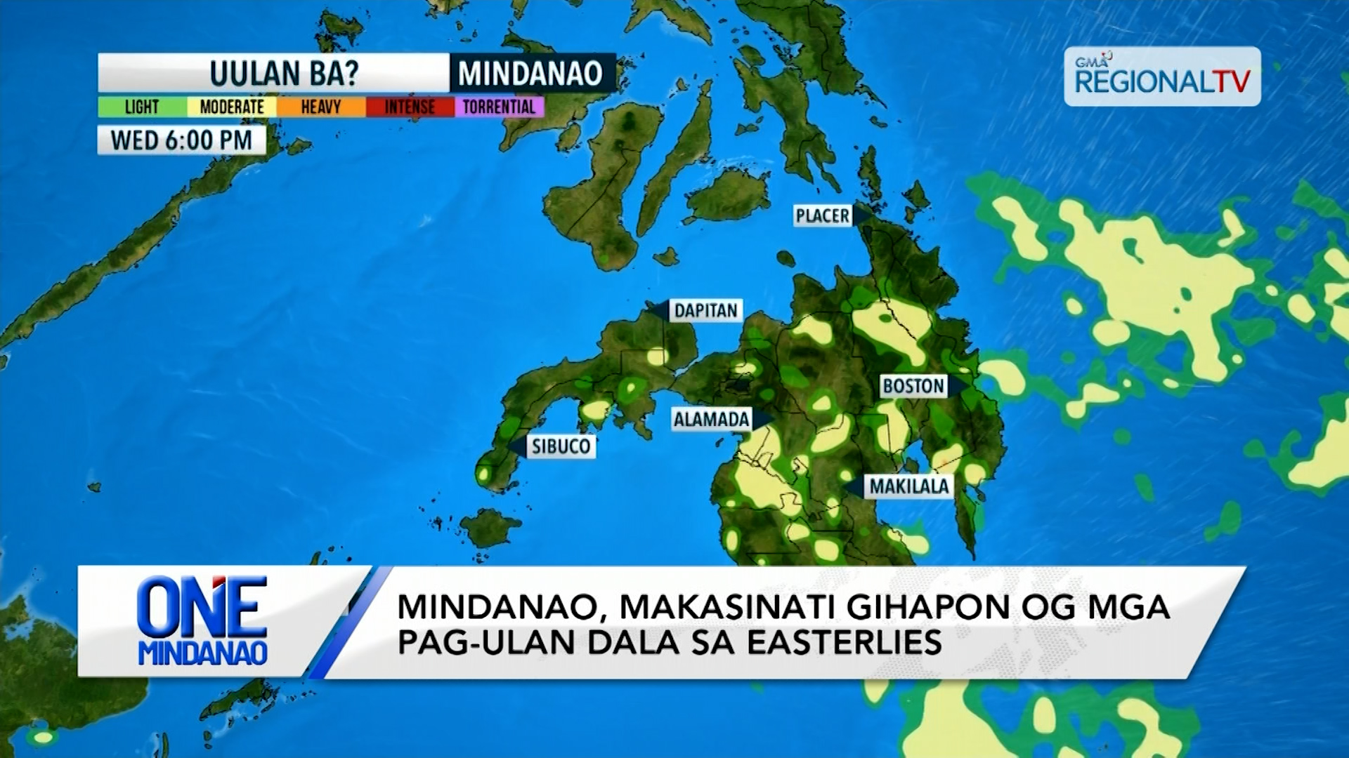Easterlies, magdala og mga pag-ulan sa Mindanao sumala sa PAGASA | One Mindanao