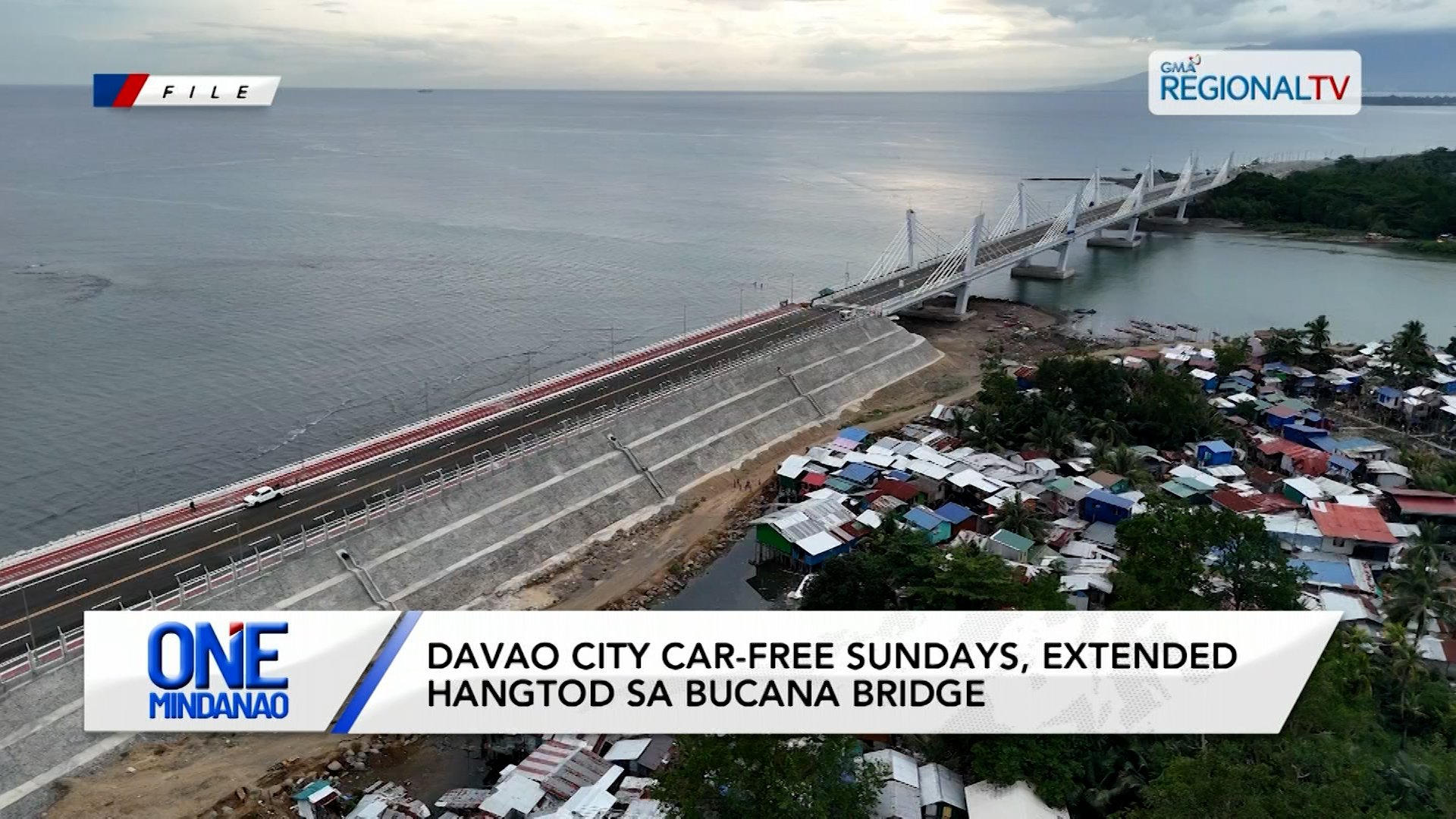 Davao City car-free sundays, extended hangtod sa Bucana Bridge | One Mindanao