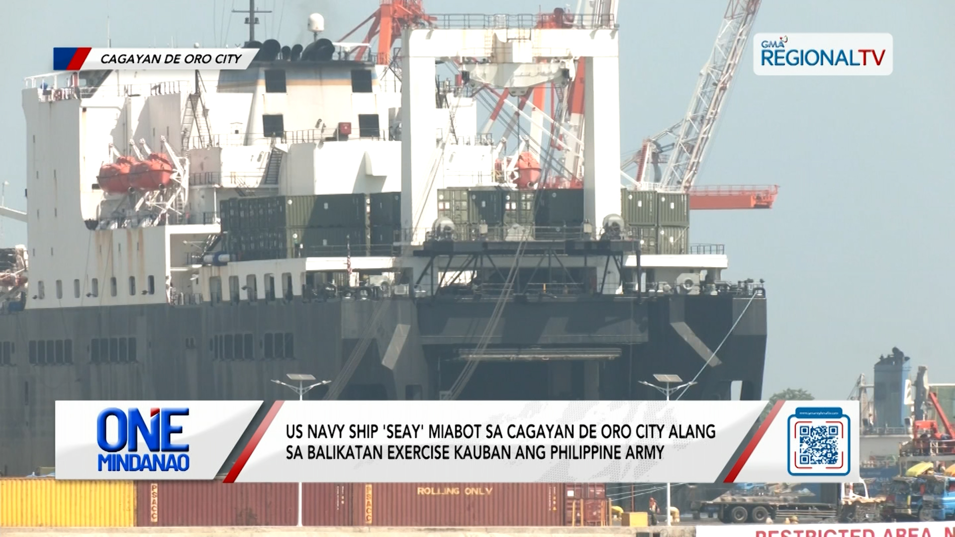 US Navy Ship “Seay” miabot sa Cagayan de Oro City alang sa Balikantan Exercise | One Mindanao