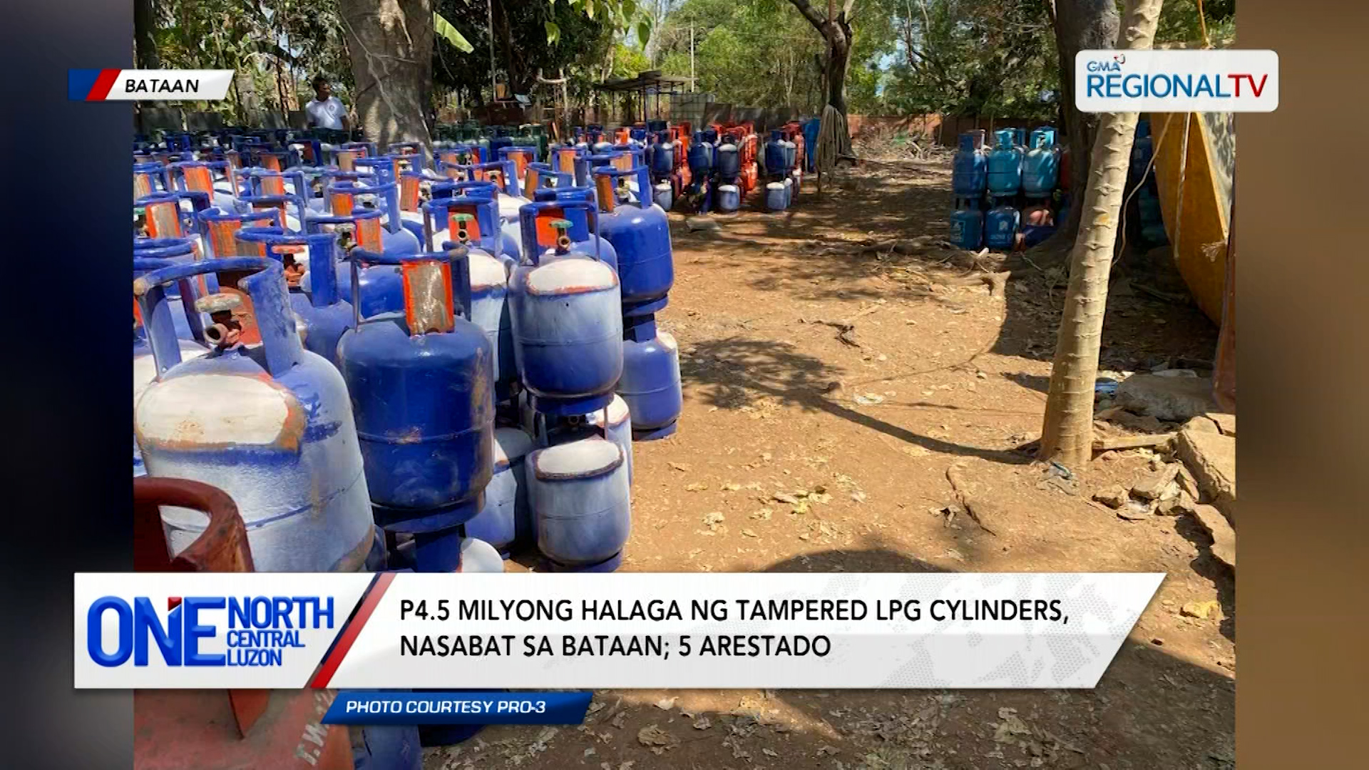 P4.5 milyong halaga ng tampered LPG cylinders, nasabat sa Bataan | One North Central Luzon