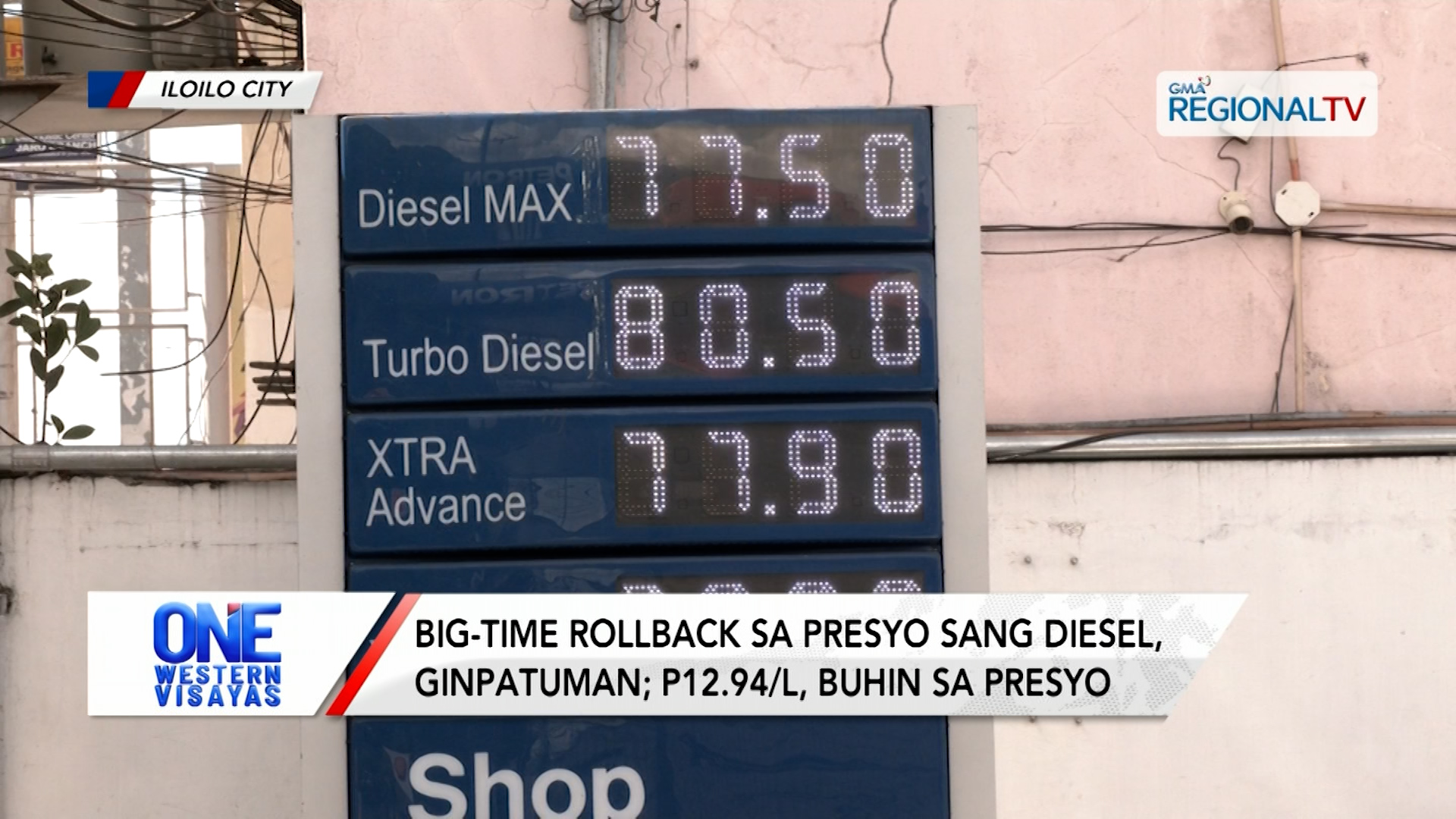 Big-time rollback sa presyo sang diesel, ginpatuman; P12.94/L, buhin sa presyo | One Western Visayas