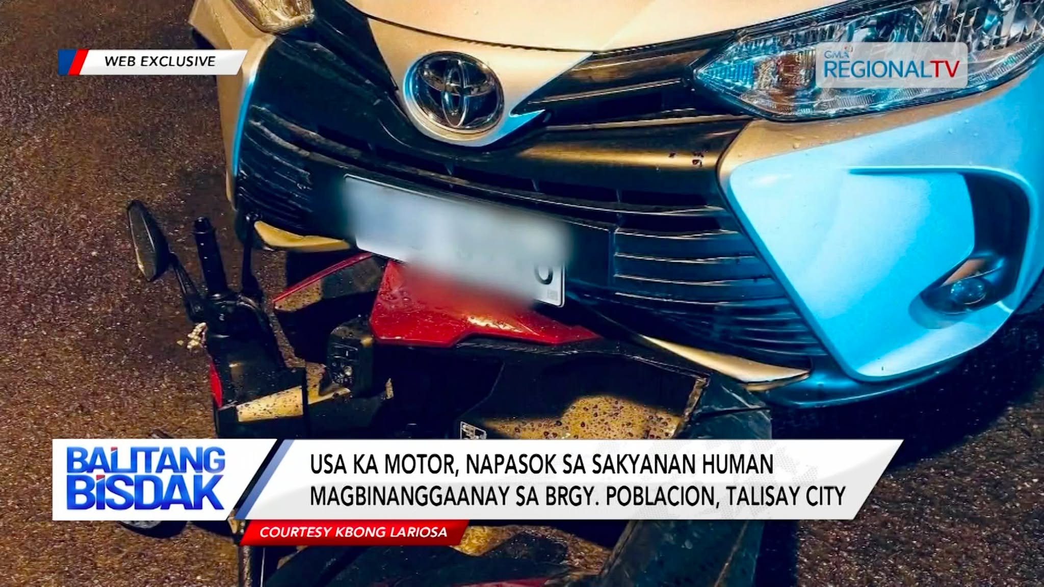 Usa ka Motor, Napasok sa Sakyanan sa Brgy. Poblacion, Talisay City | Balitang Bisdak