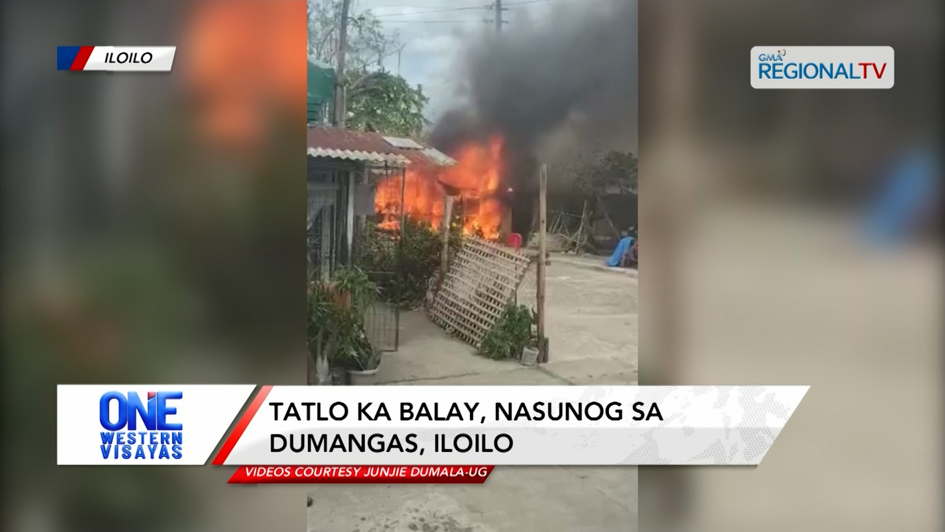 Tatlo ka balay, nasunog sa Dumangas, Iloilo | One Western Visayas