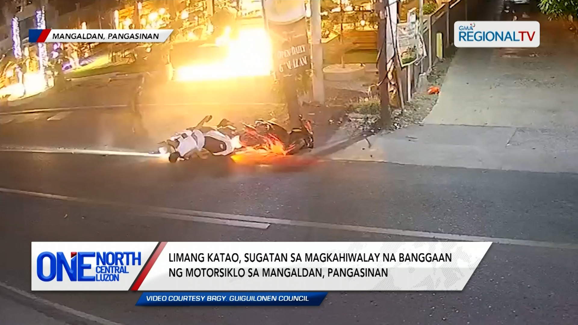 5 katao, sugatan sa magkahiwalay na banggaan ng motorsiklo | One North Central Luzon