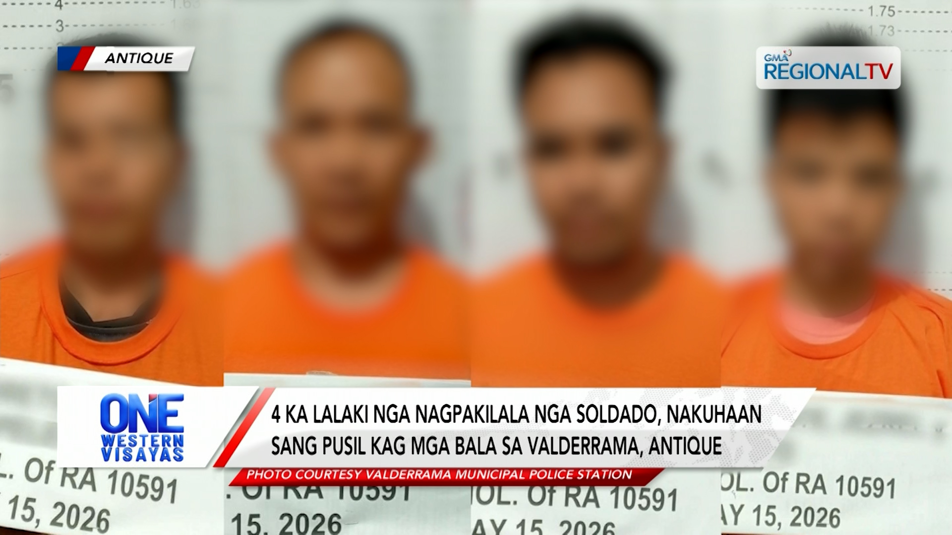 4 ka lalaki nga nagpakuno-kuno nga soldado, nakuhaan sang pusil sa Valderrama | One Western Visayas