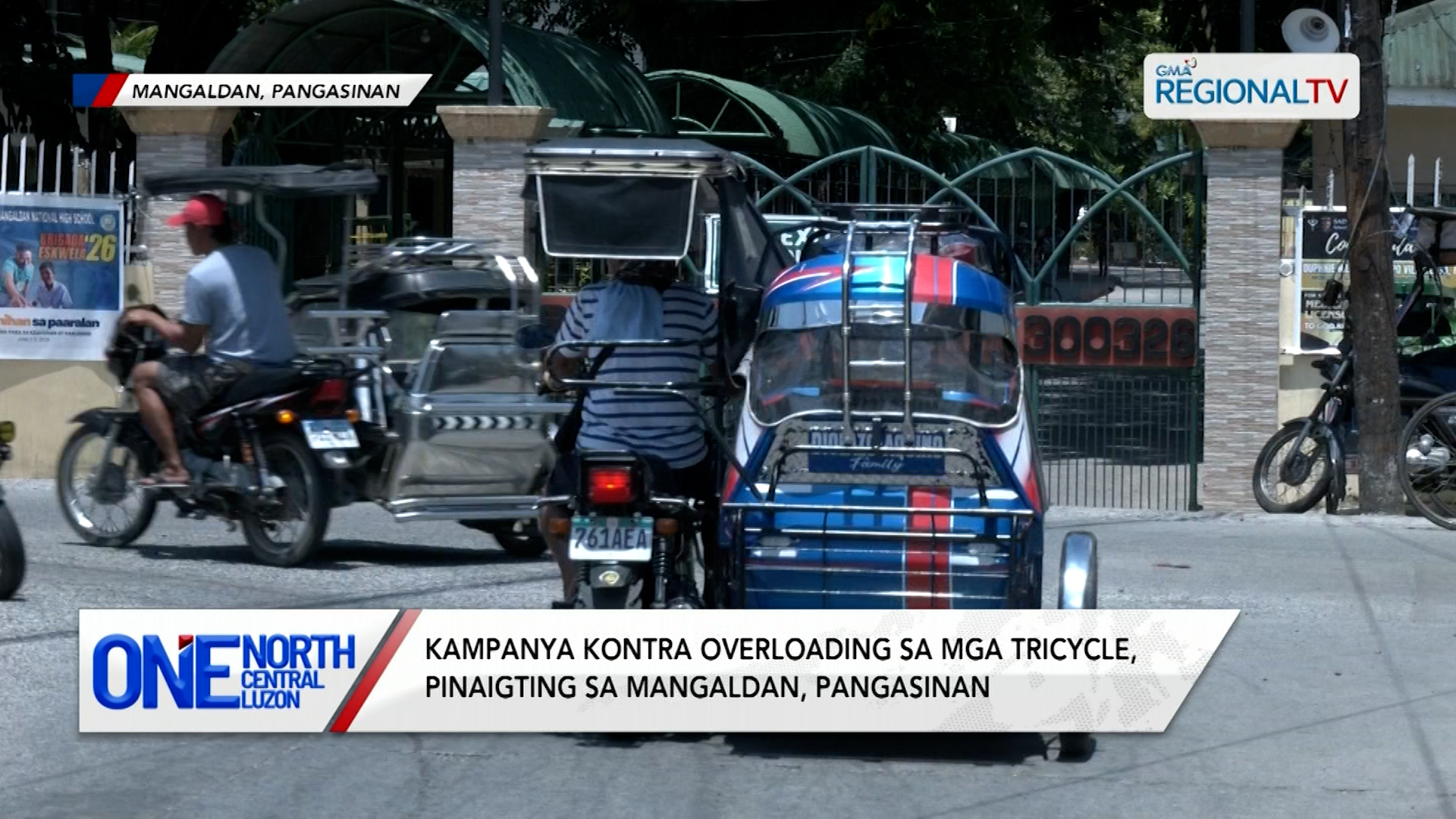 Kampanya kontra overloading sa mga tricycle, pinaigting sa Mangaldan | One North Central Luzon