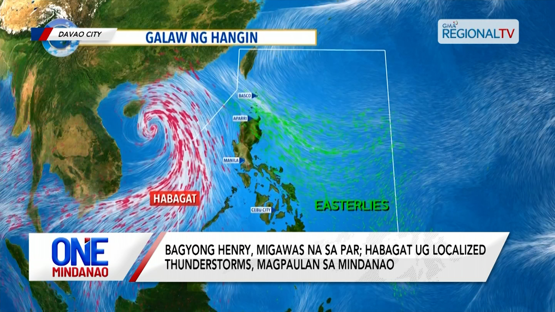 Bagyong Henry, migawas na sa PAR I One Mindanao