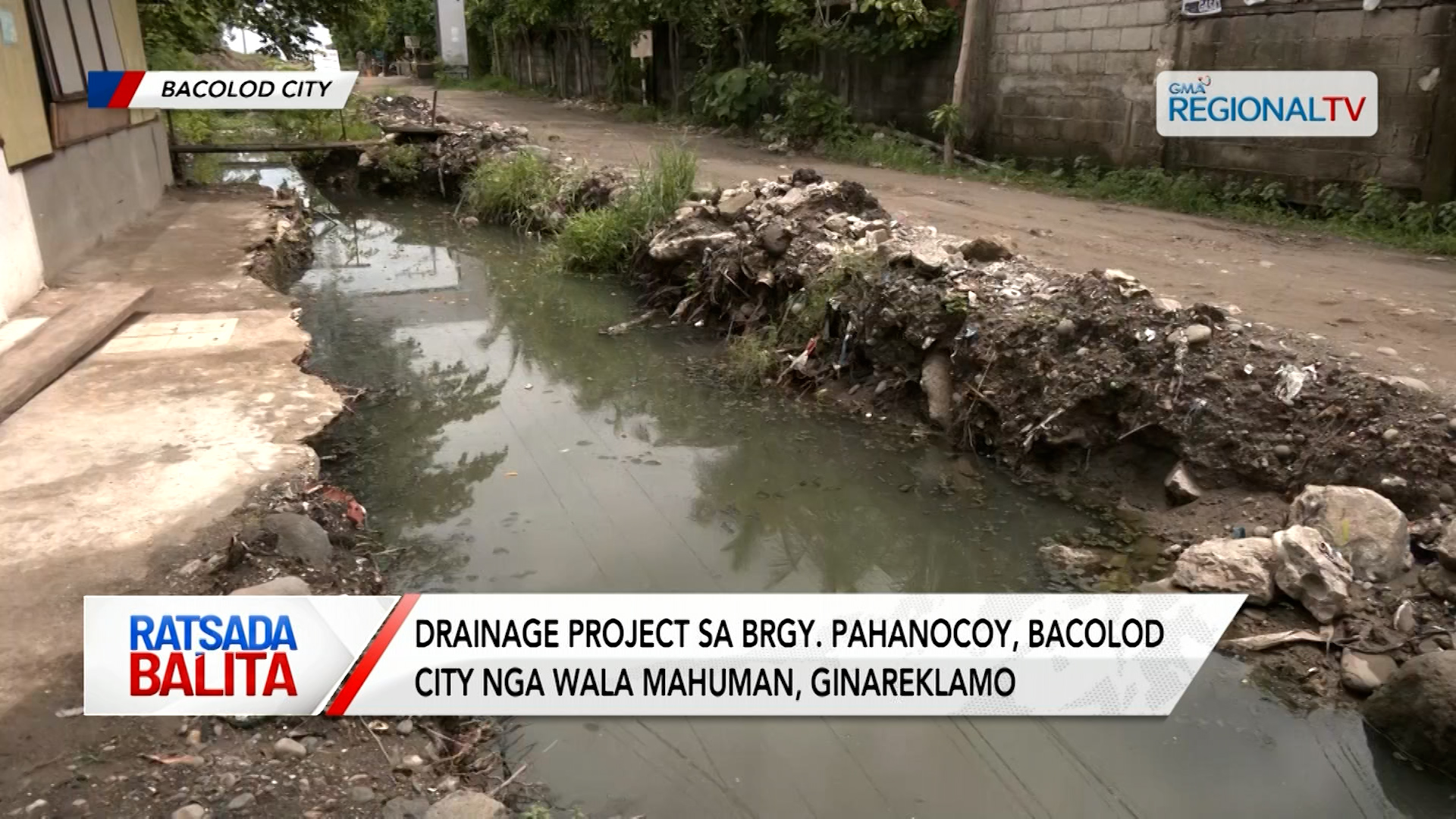 Drainage project sa Brgy. Pahanocoy, Bacolod City nga wala mahuman, ginareklamo | Ratsada Balita