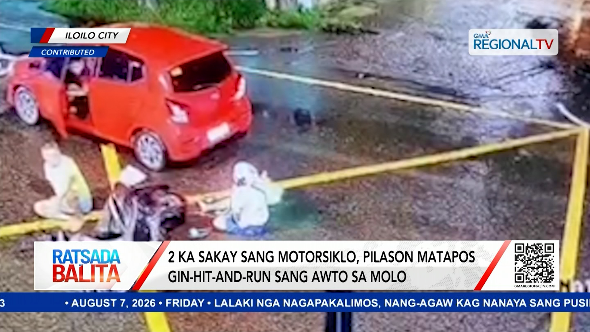 2 ka sakay sang motorsiklo, pilason matapos gin-hit-and-run sang awto sa Molo | Ratsada Balita