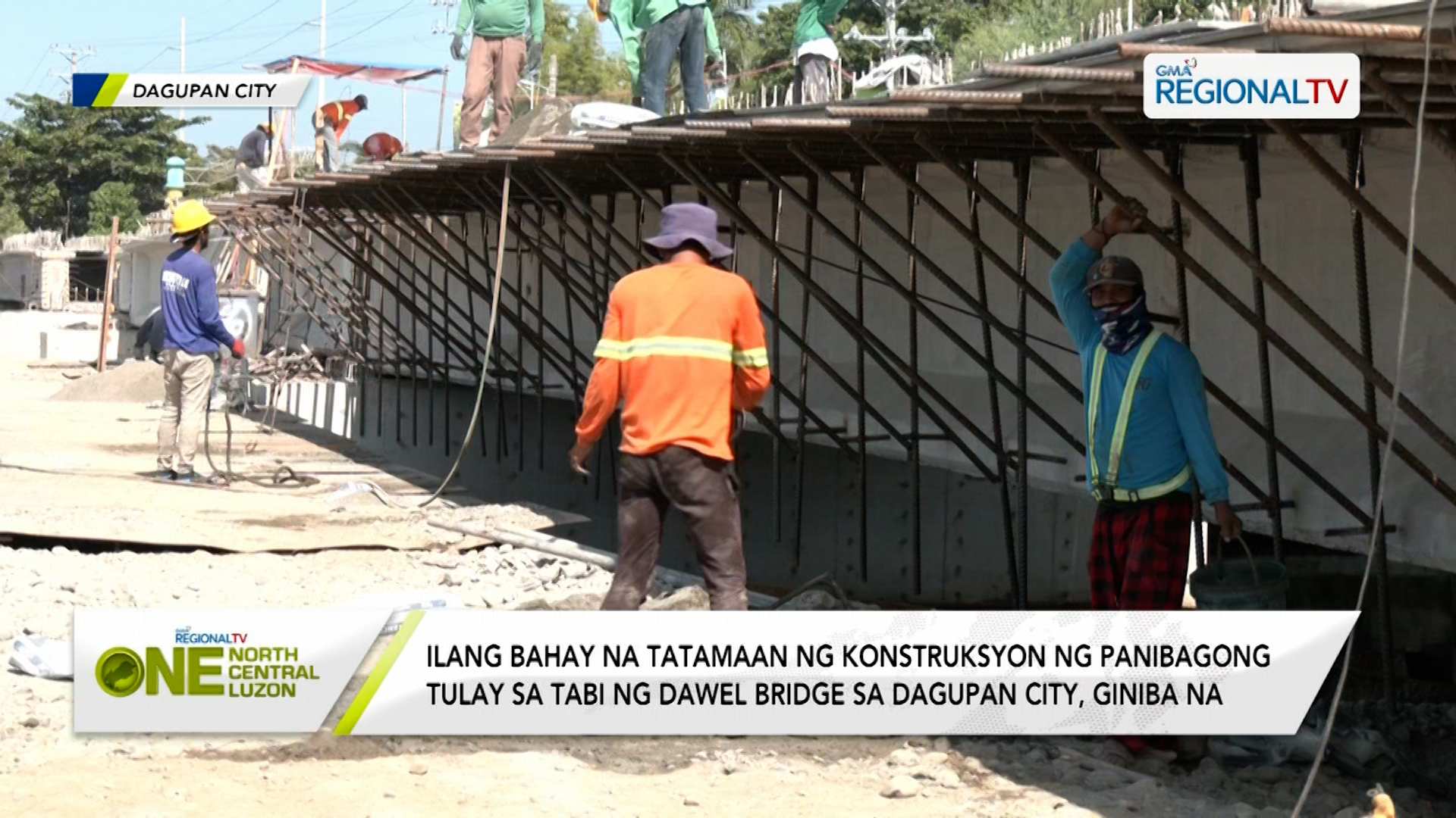 Mga bahay na apektado ng konstuksyon sa Dawel Bridge, giniba na