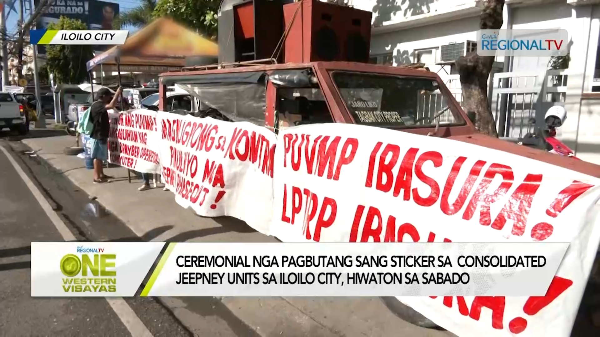 Consolidated jeepney units sa Iloilo City, butangan sang sticker