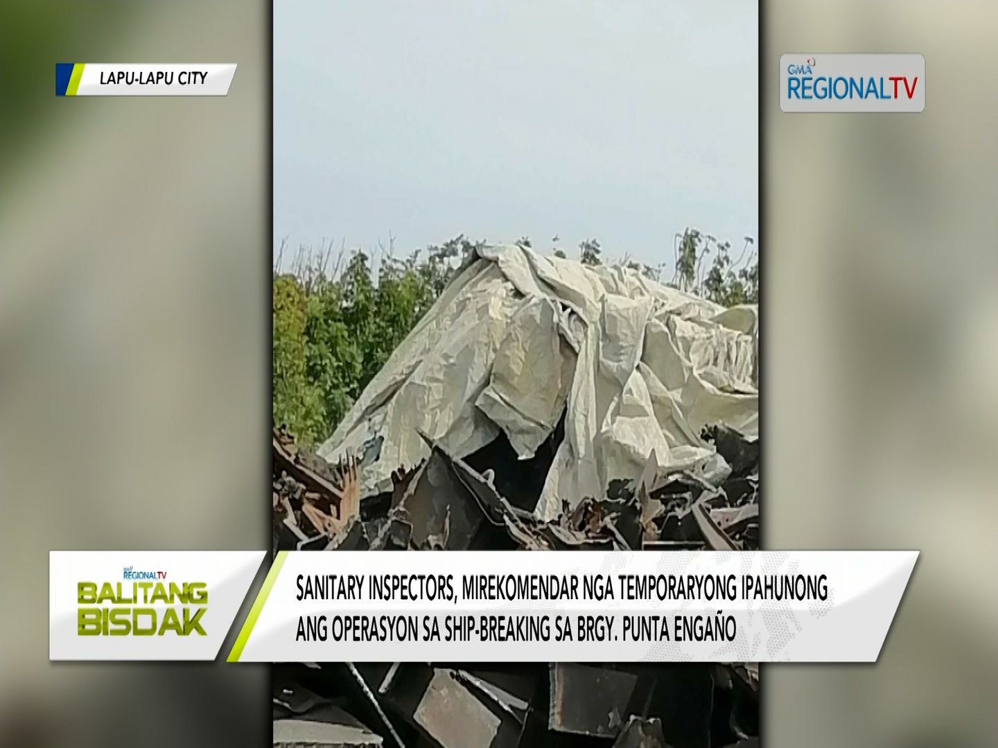 Ship-breaking sa Brgy. Punta Engaño, temporaryong gipahunong