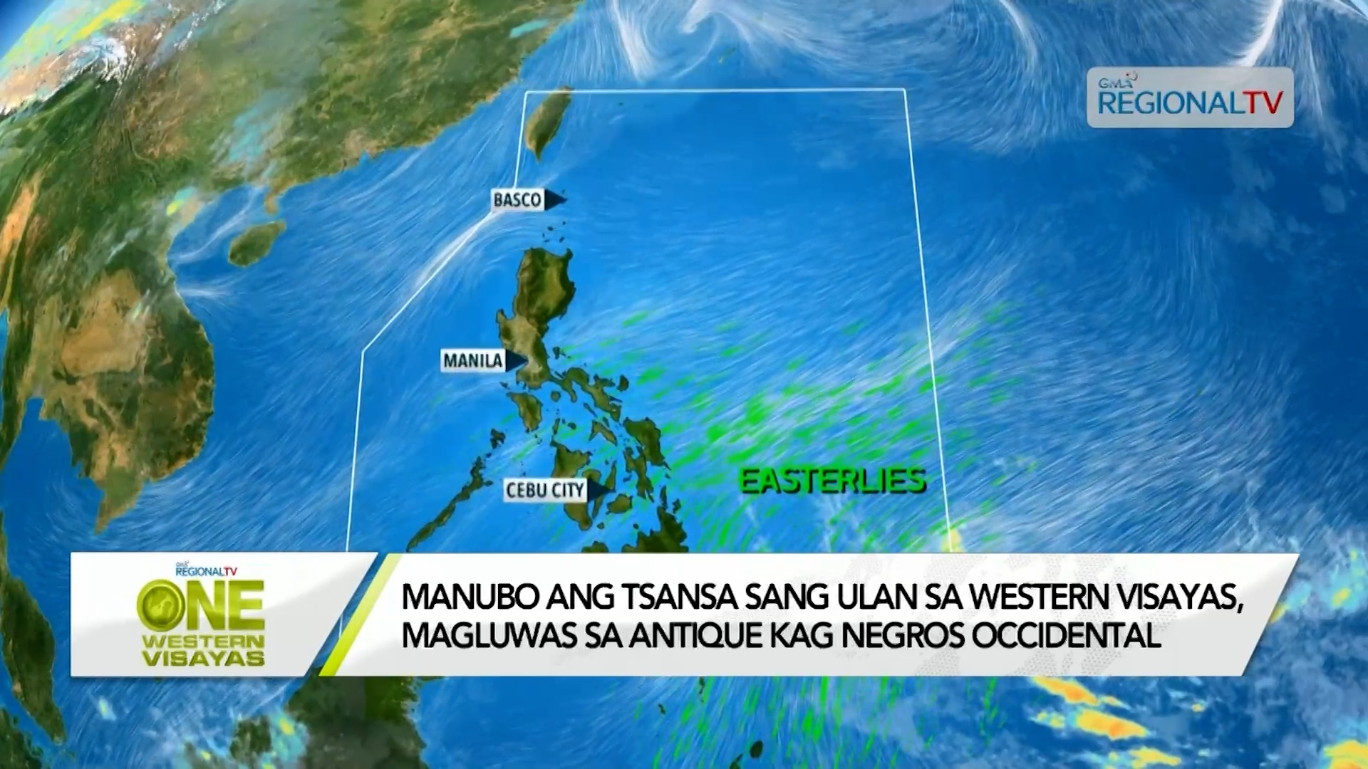 Manubo ang tsansa sang ulan sa Western Visayas bangud sa Easterlies