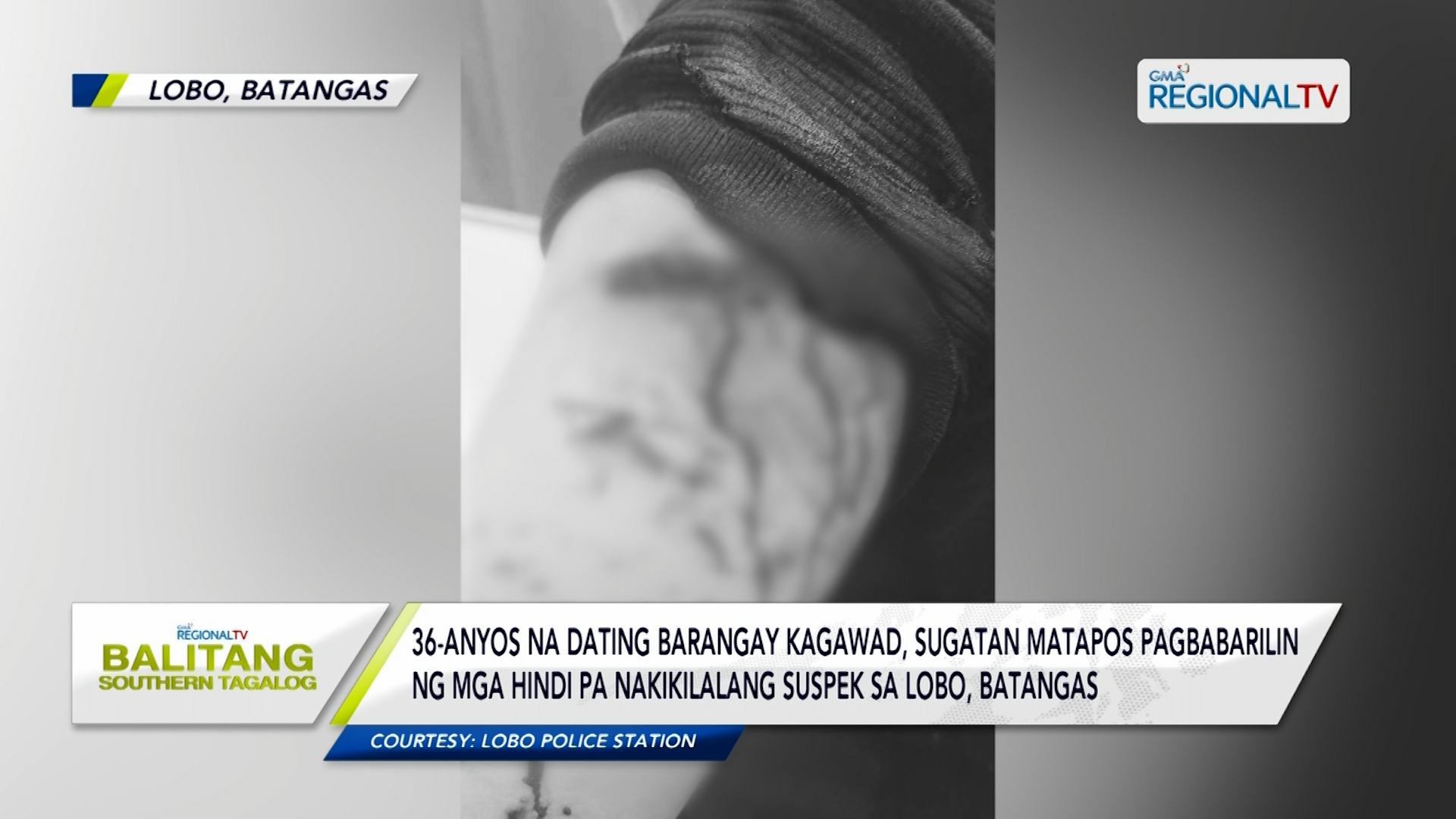 Dating barangay kagawad sa Lobo Batangas, sugatan matapos pagbabarilin