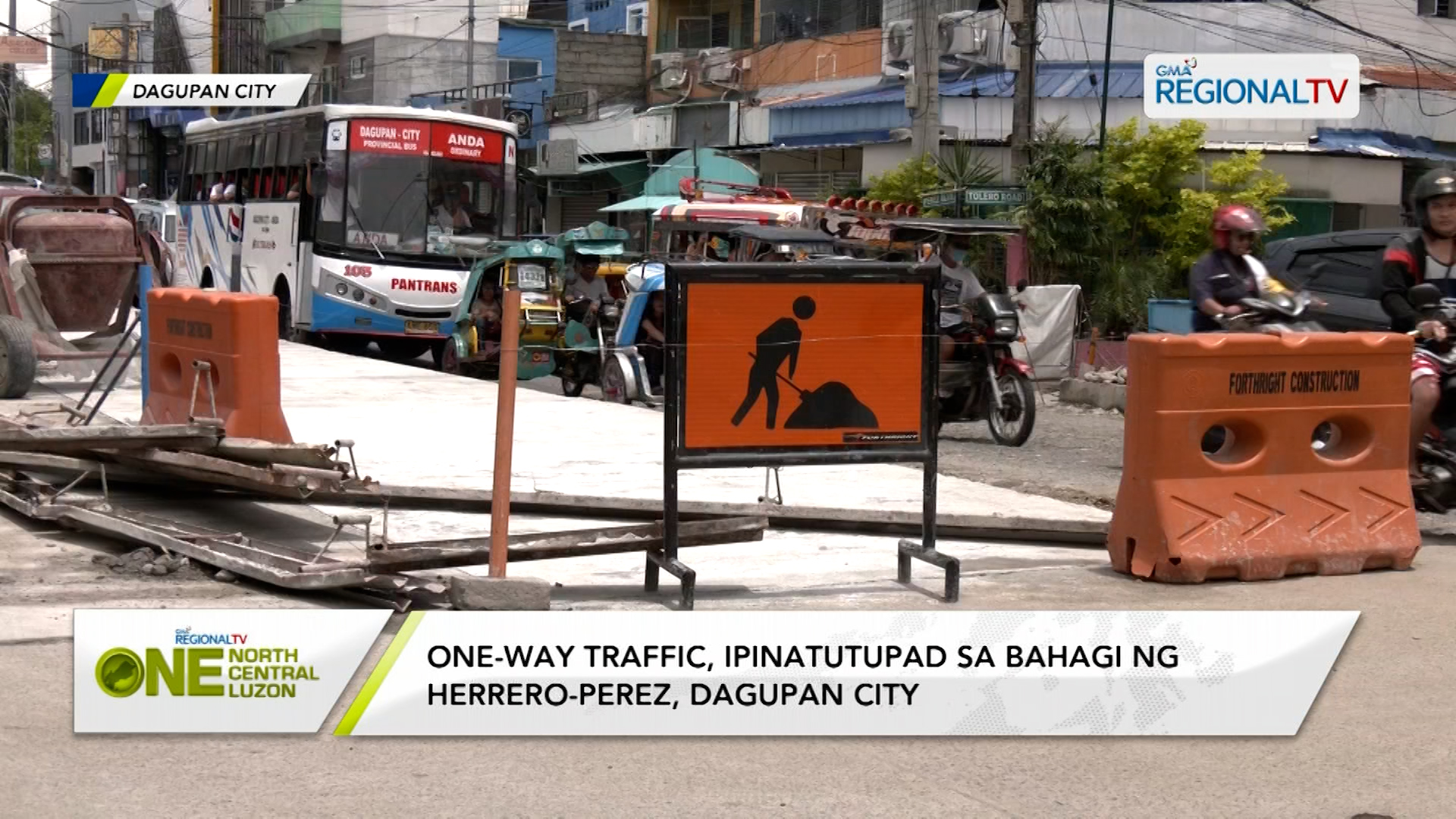 One-way traffic, ipinatutupad sa bahagi ng Herrero-Perez, Dagupan City