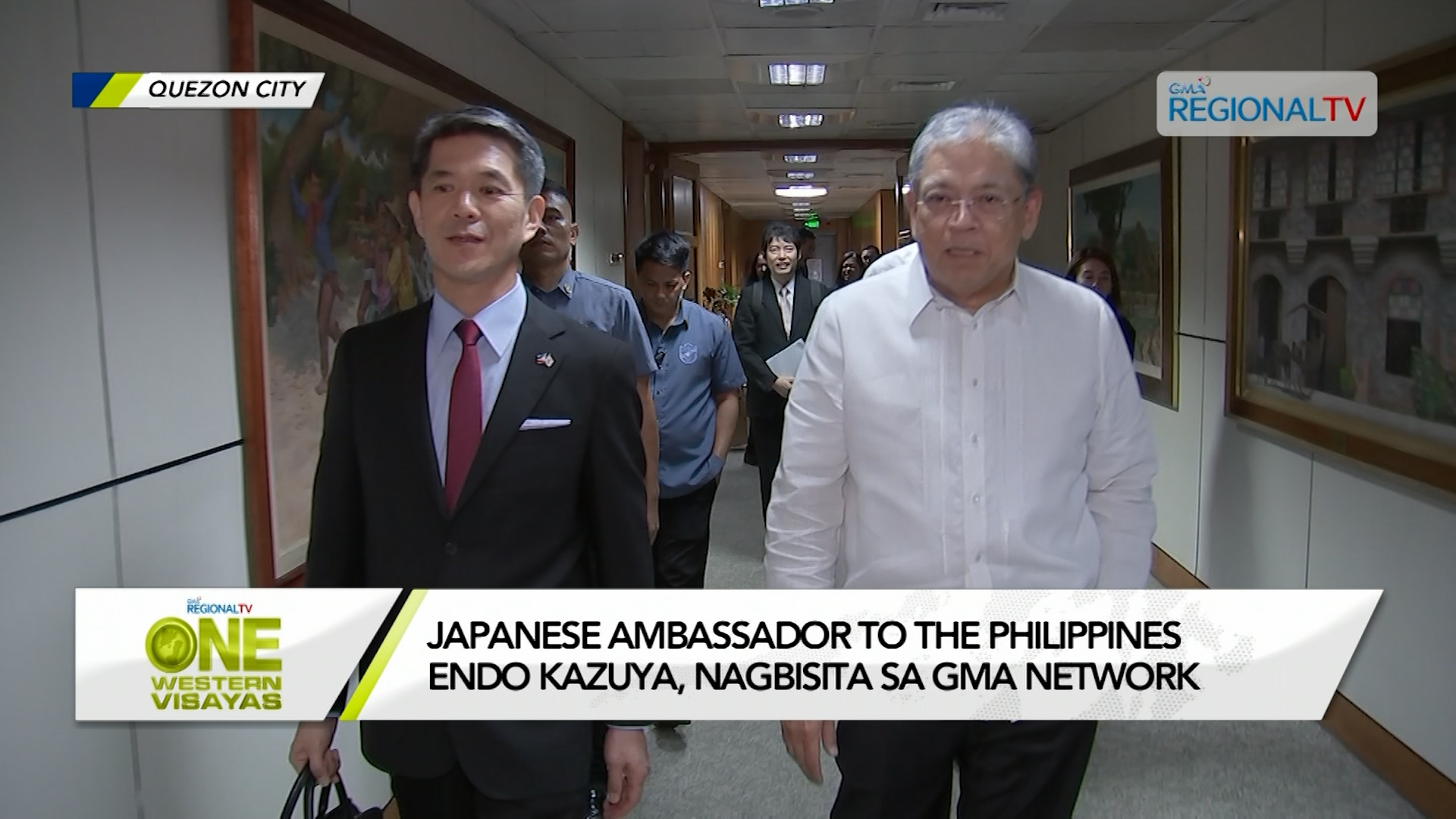 Japanese Ambassador to the Philippines Endo Kazuya, nagbisita sa GMA Network