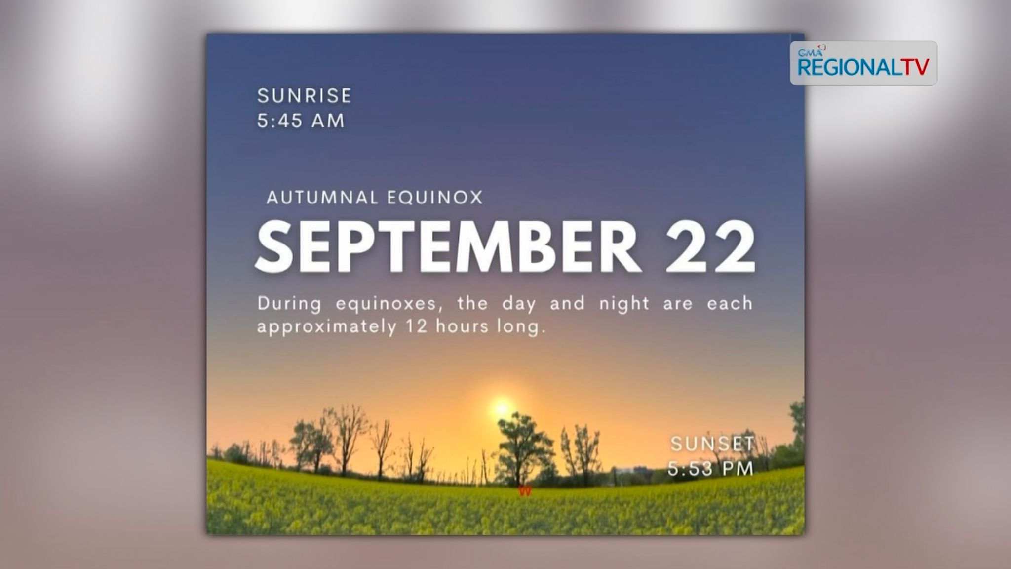 Autumnal Equinox o mas taas nga kagabhion, nasinati