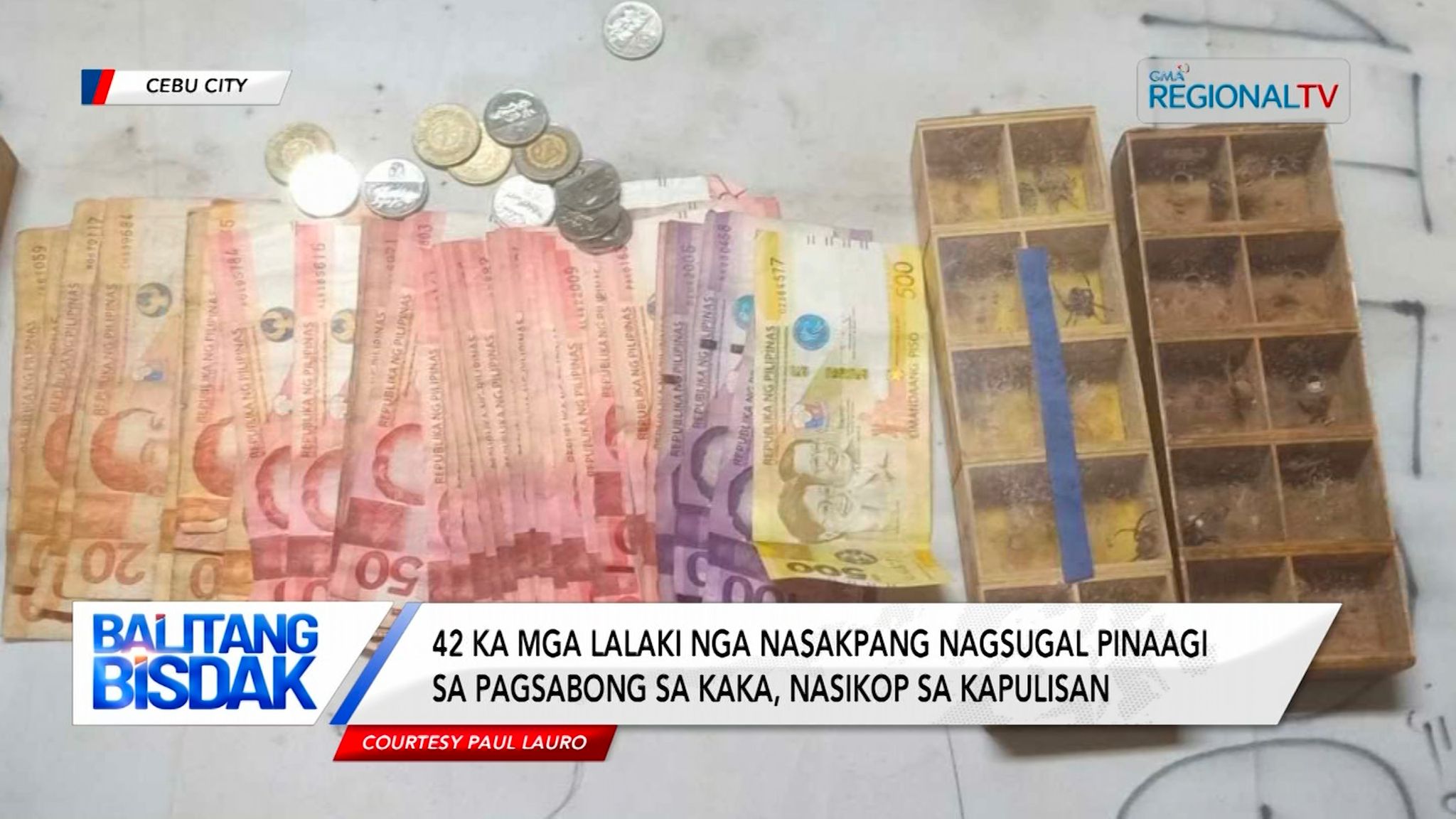 42 ka tawo nga nagsugal pinaagi sa sabong sa kaka, gidakop
