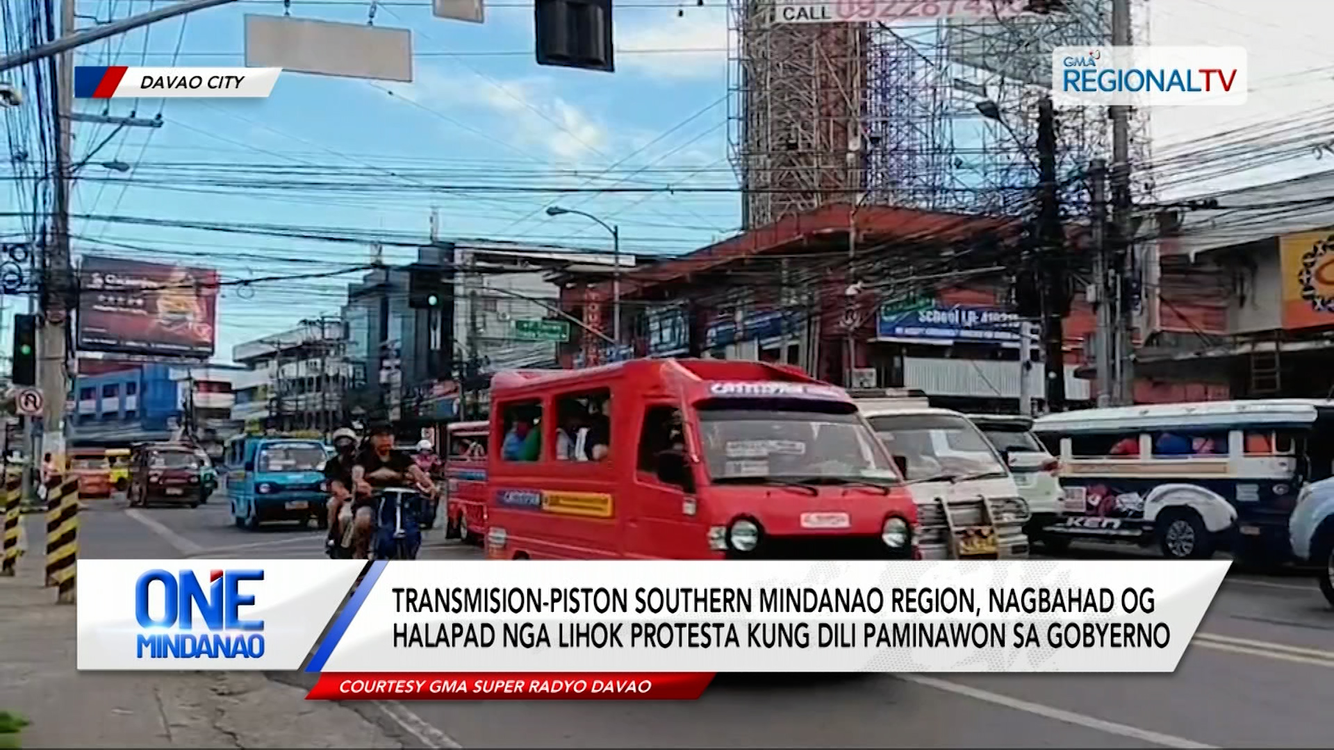 Transmision-Piston Southern Mindanao Region, nagbahad