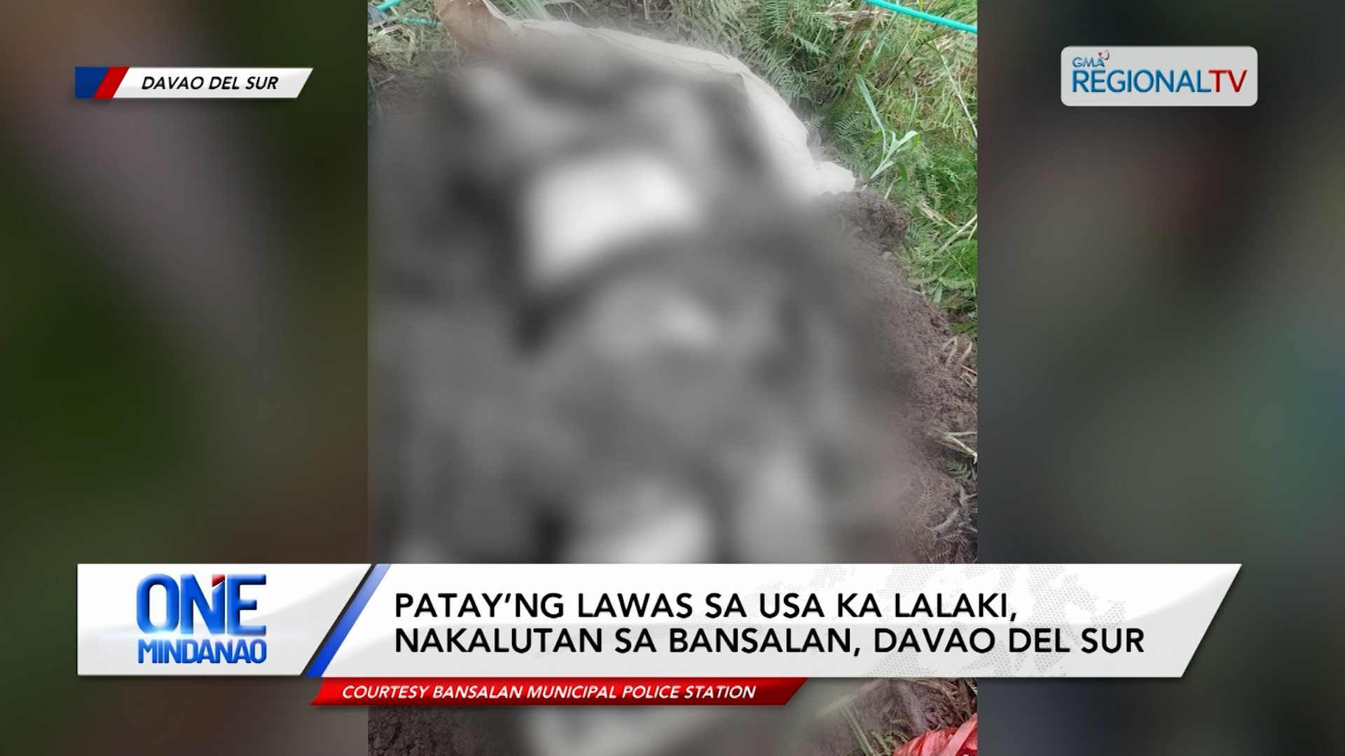 Patay’ng lawas sa usa ka lalaki, nakalutan sa Bansalan, Davao del Sur