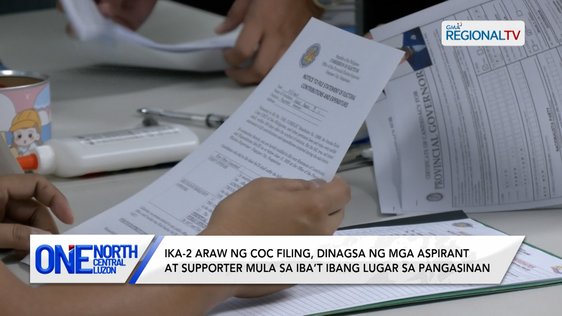 Ika-2 araw ng COC filing, dinagsa ng aspirants at supporters sa Pangasinan