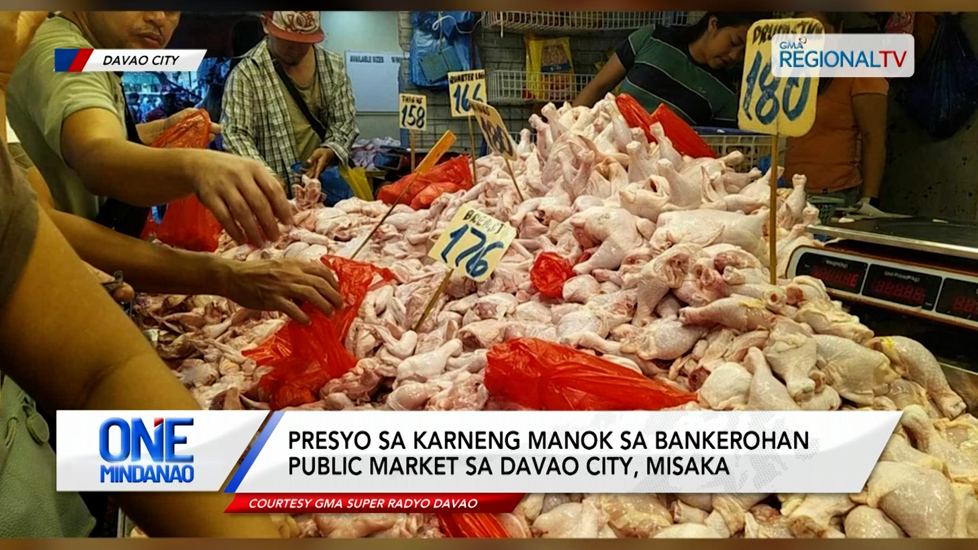 Presyo sa karneng manok sa Bankerohan Public Market sa Davao City, misaka
