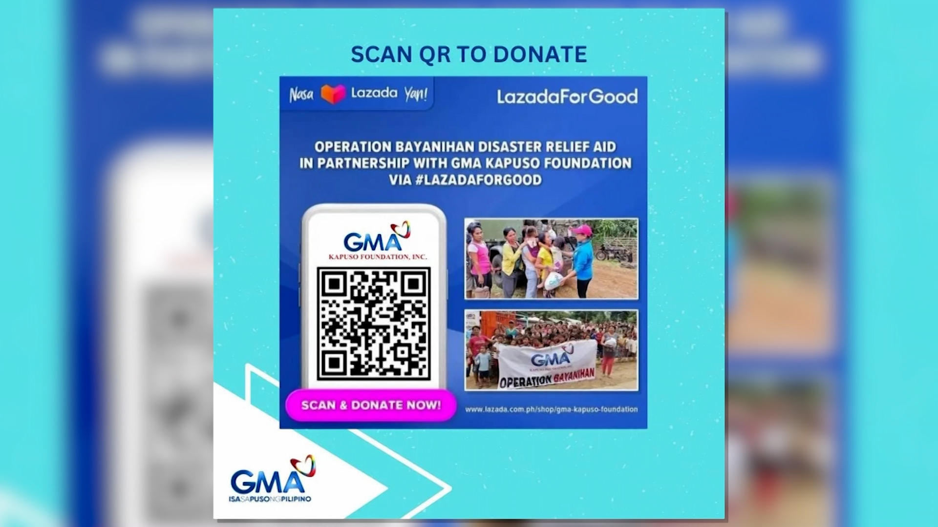 Bayanihan sa pagdo-donate sa GMA Kapuso Foundation