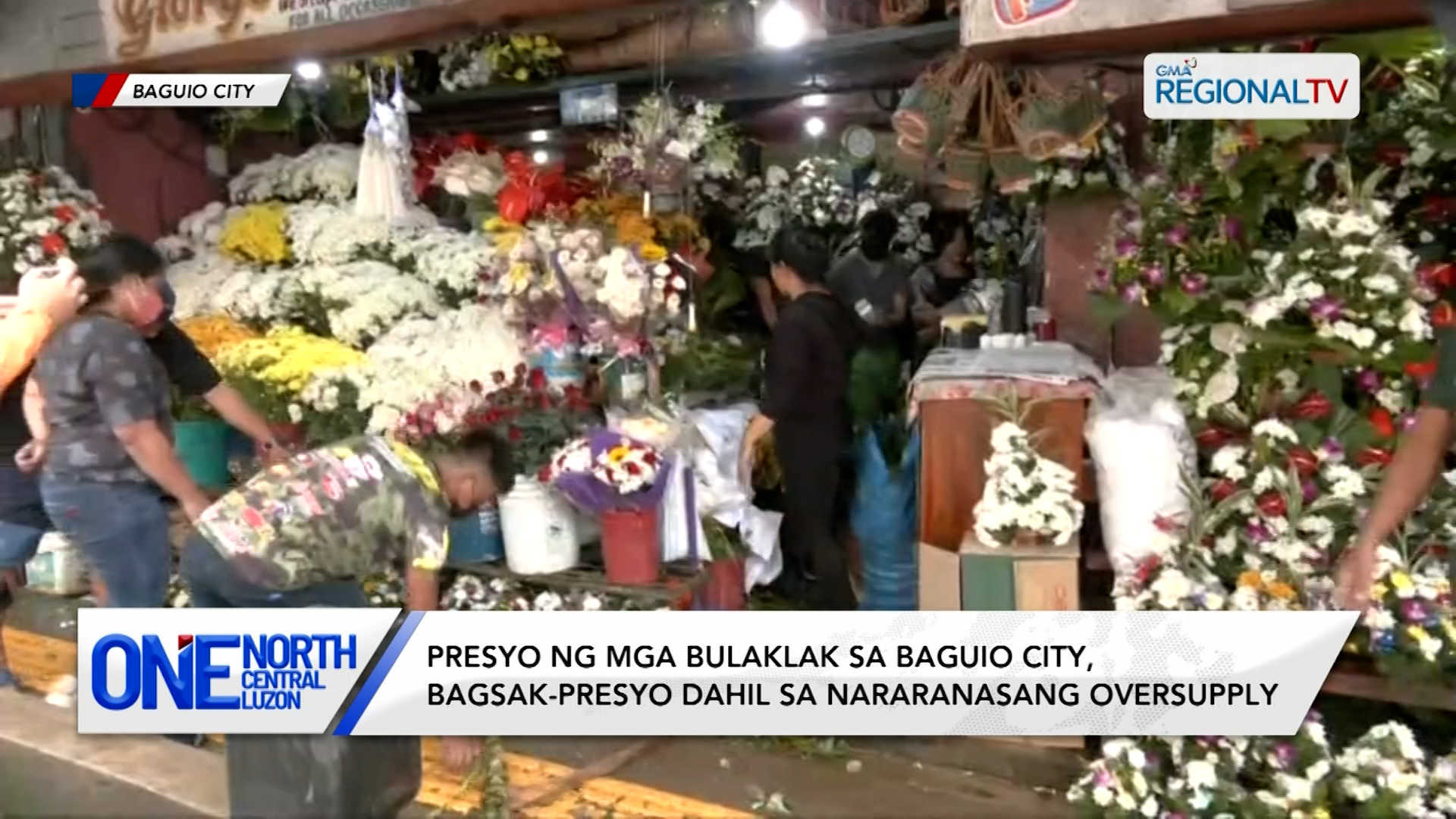 Presyo ng mga bulaklak sa Baguio City, bagsak-presyo dahil sa oversupply