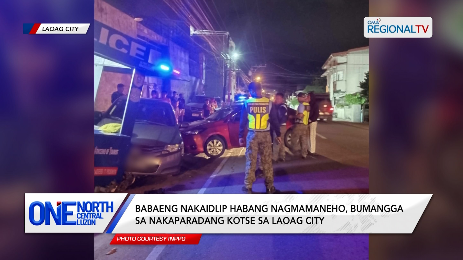 Babaeng nakaidlip habang nagmamaneho, bumangga sa nakaparadang kotse