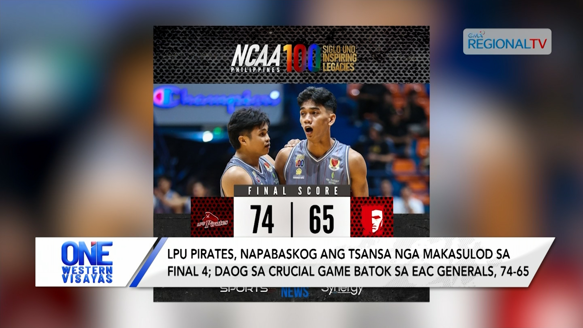 LPU Pirates, daog sa crucial game batok sa EAC Generals, 74-65