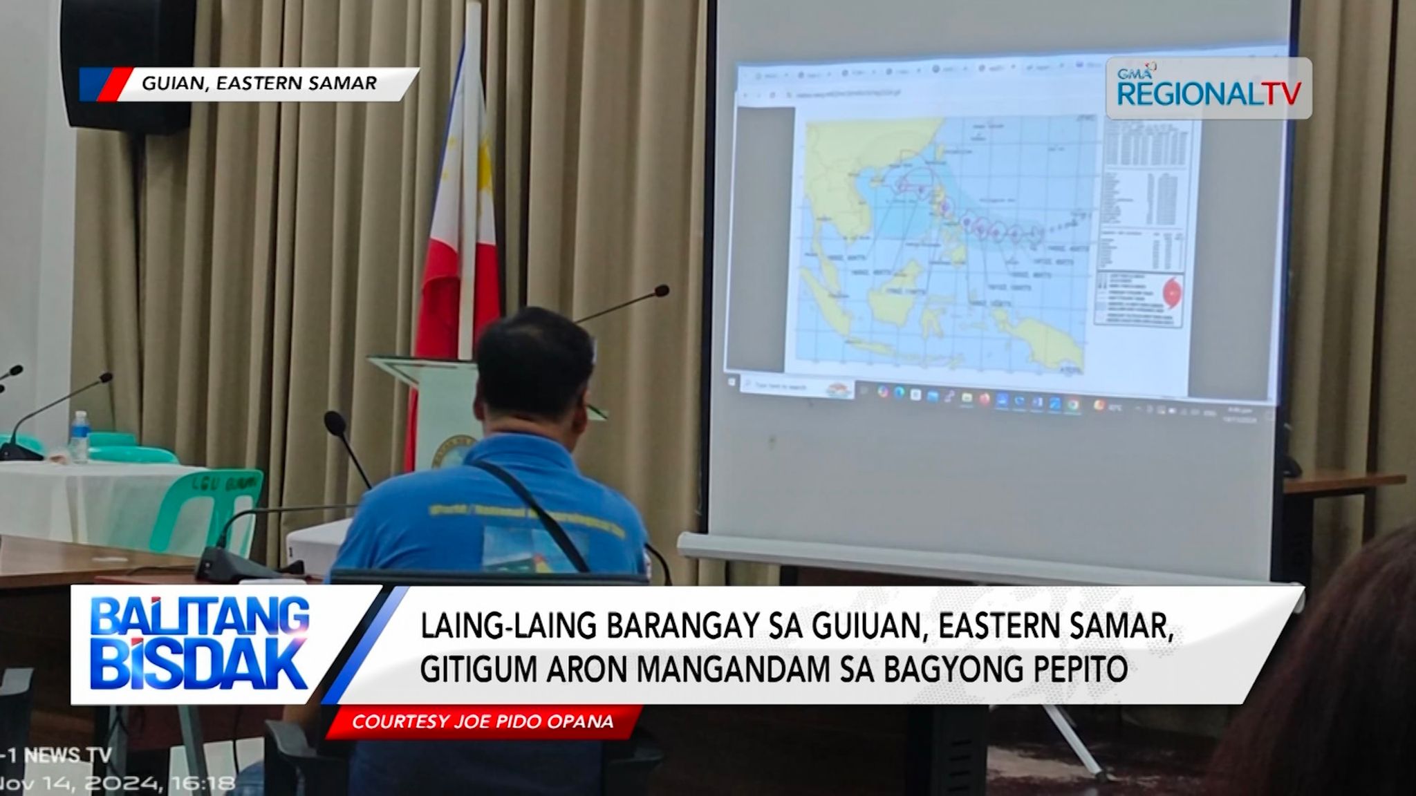 Guiuan, Eastern Samar, gitigum aron mangandam sa Bagyong Pepito