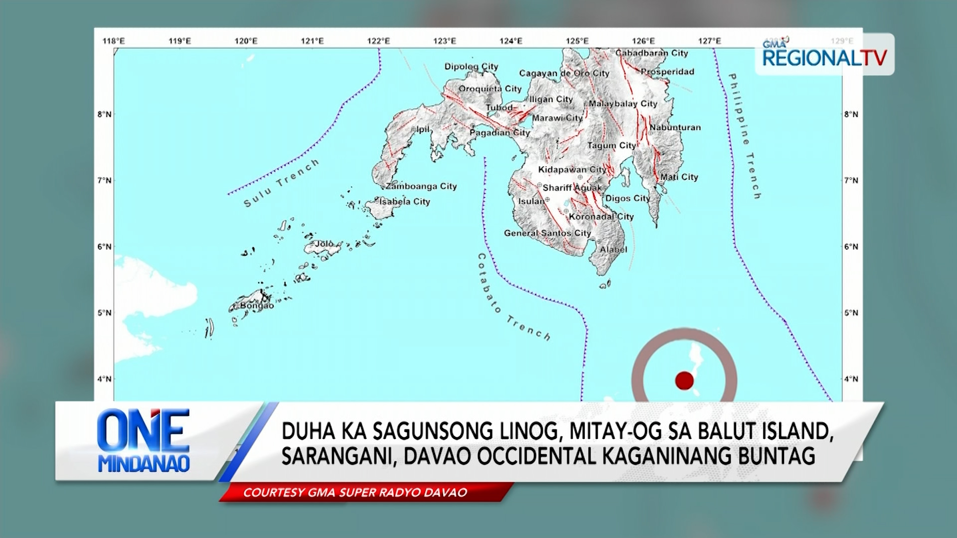 Duha ka linog, mitay-og sa Balut Island, Sarangani, Davao Occidental