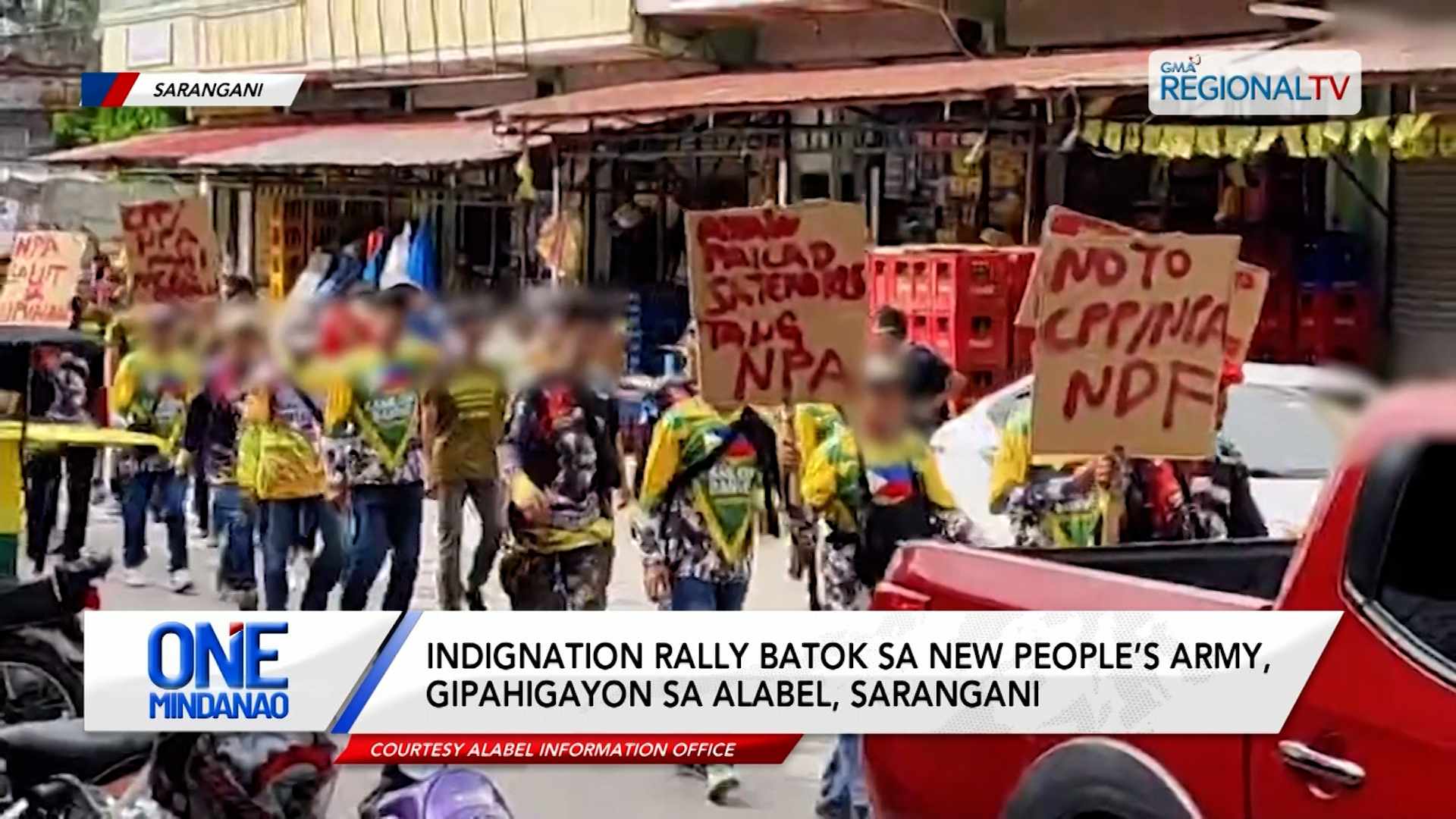 Indignation rally batok sa New People’s Army, gipahigayon sa Alabel, Sarangani