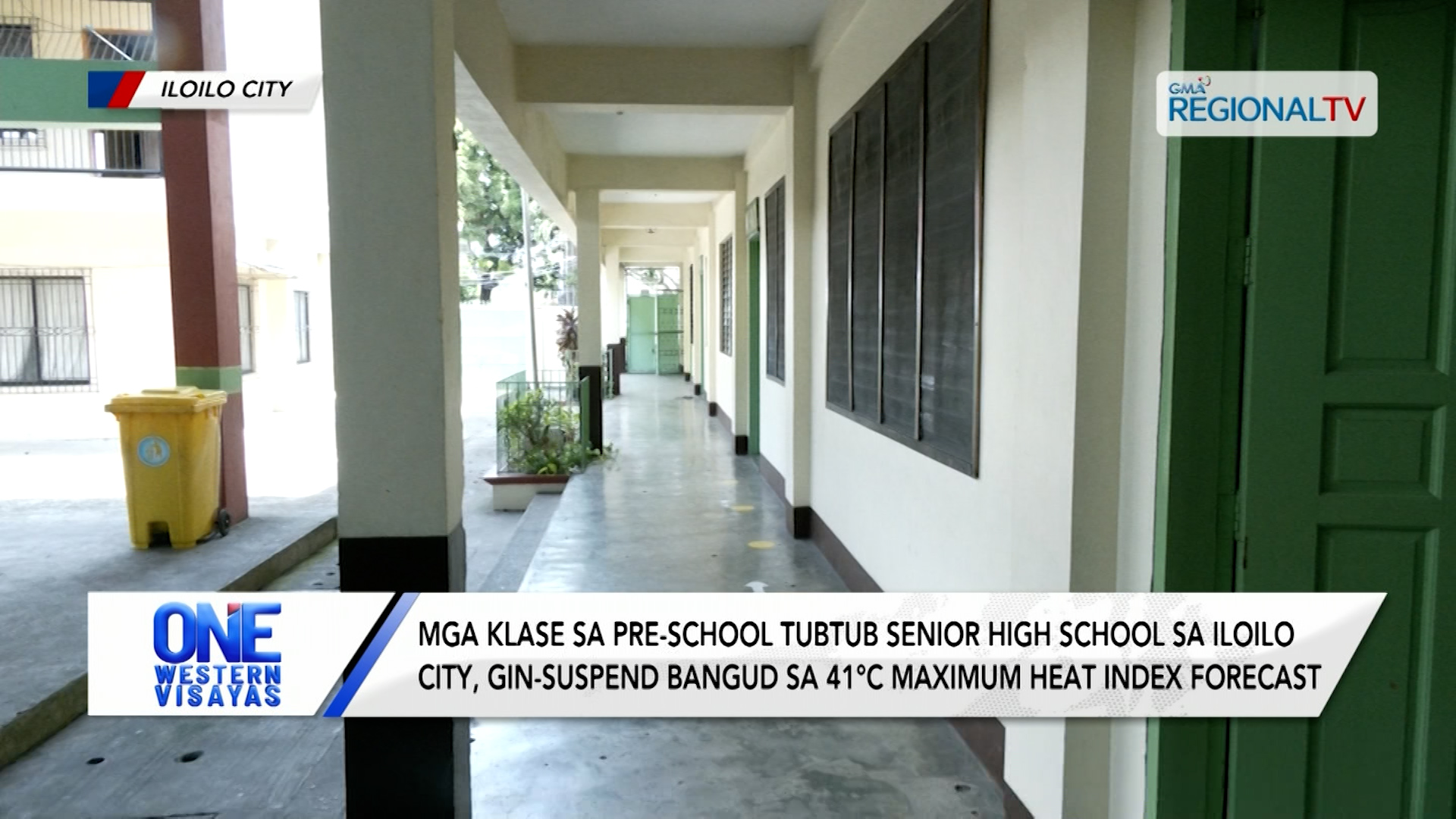 Mga klase sa pre-school tubtub senior high school sa Iloilo City, gin-suspend