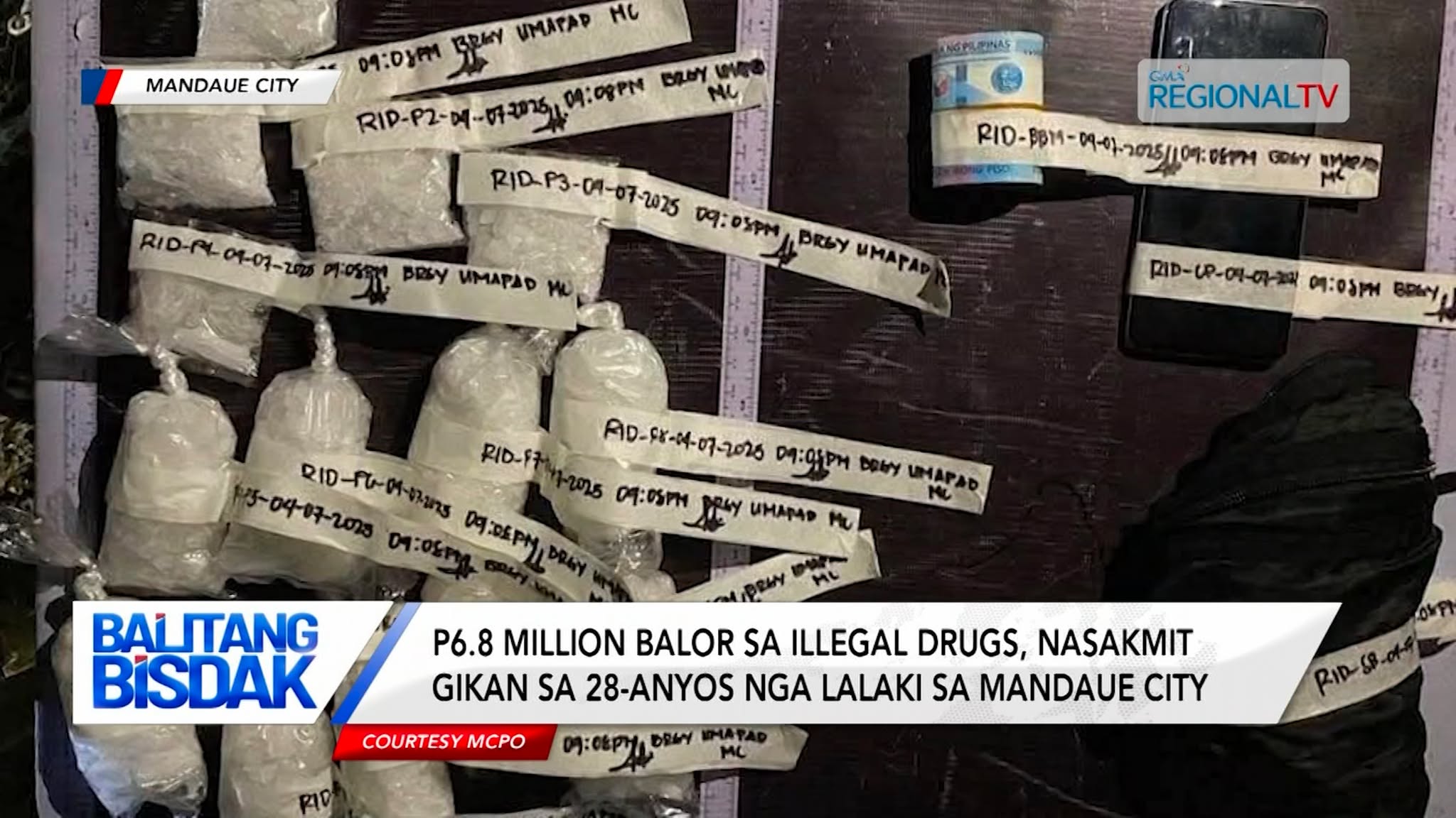 Lalaking nakuhaan og P6.8 million balor sa illegal drugs sa Mandaue, gisikop