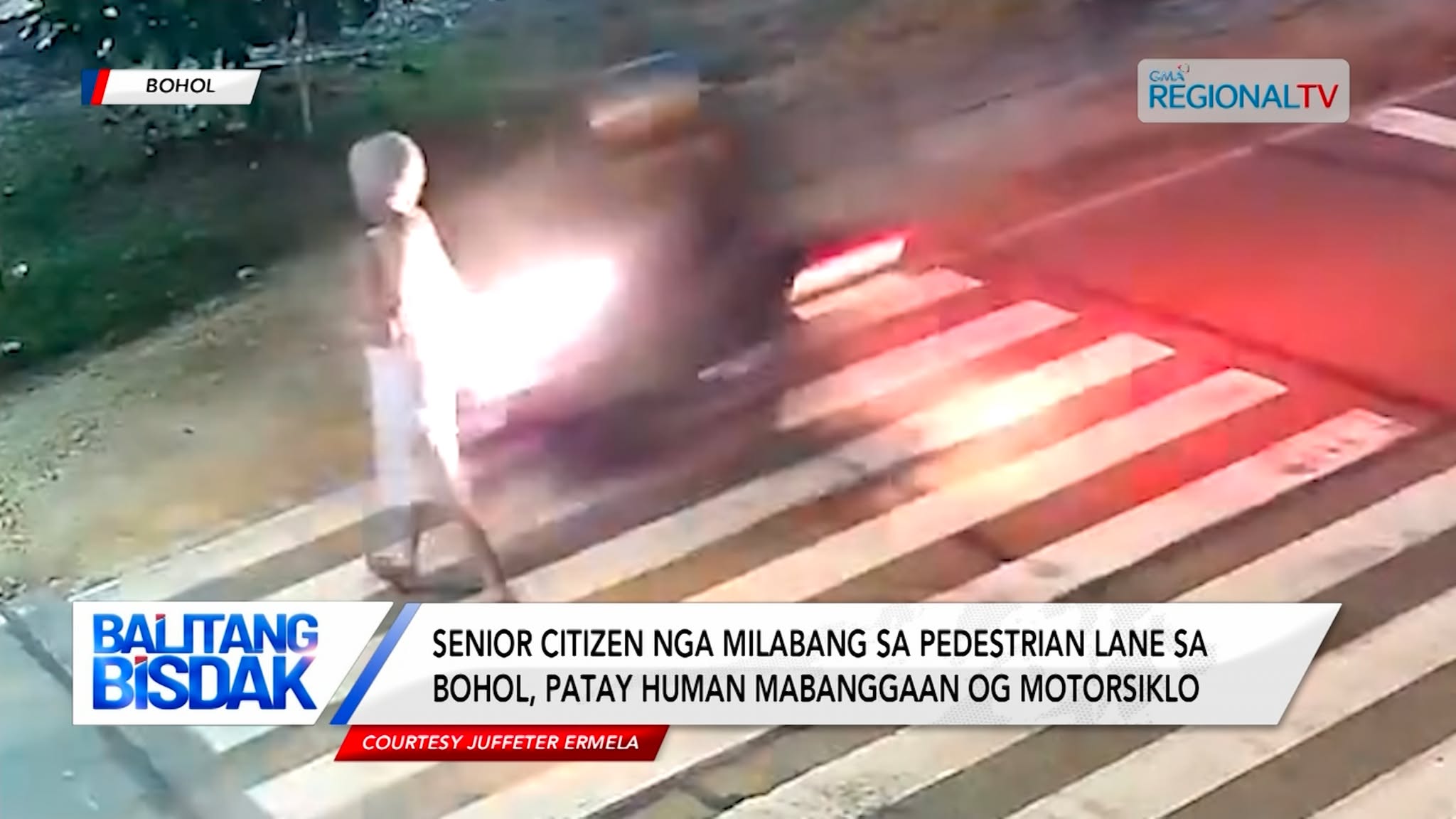 Retired teacher nga milabang sa pedestrian lane, patay human gi-hit-and-run
