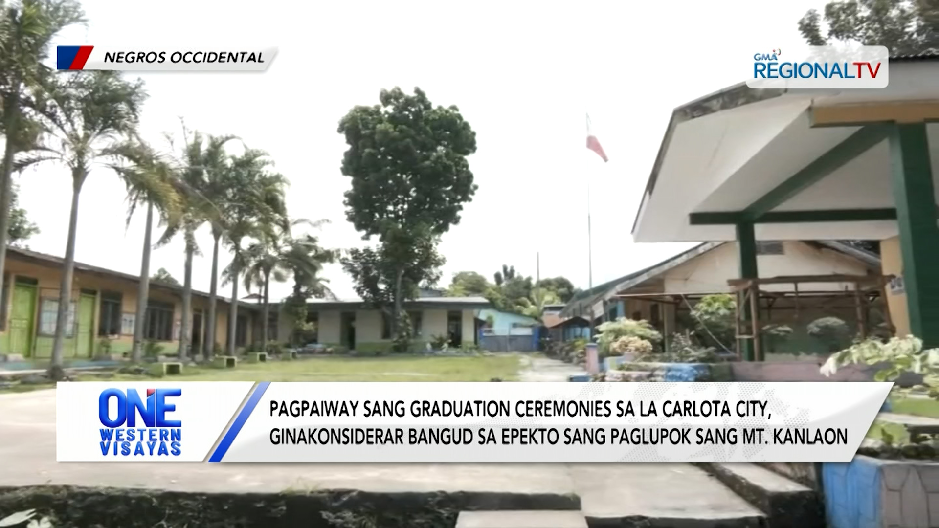 Pagpaiway sang graduation ceremonies ginakonsiderar sa paglupok sang Mt. Kanlaon