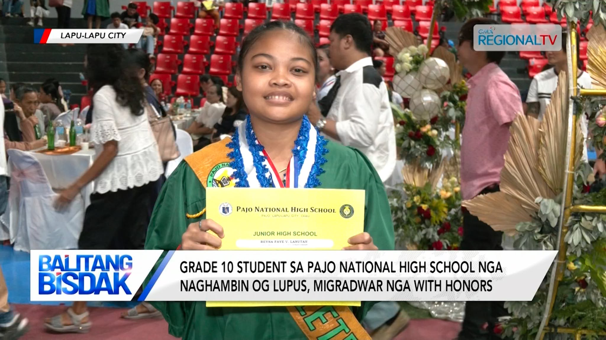 Grade 10 student sa Pajo NHS nga naghambin og lupus, migradwar with honors