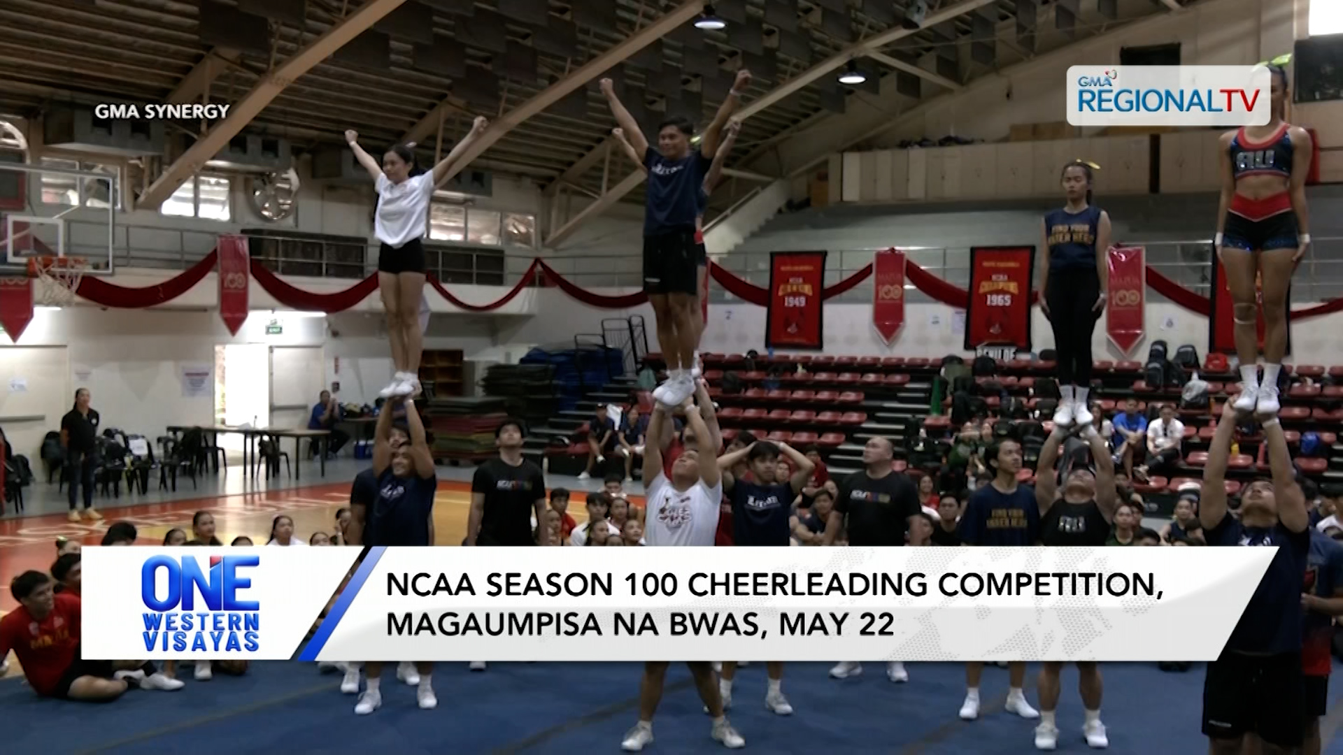 NCAA Season 100 Cheerleading Competition, magaumpisa na bwas, May 22