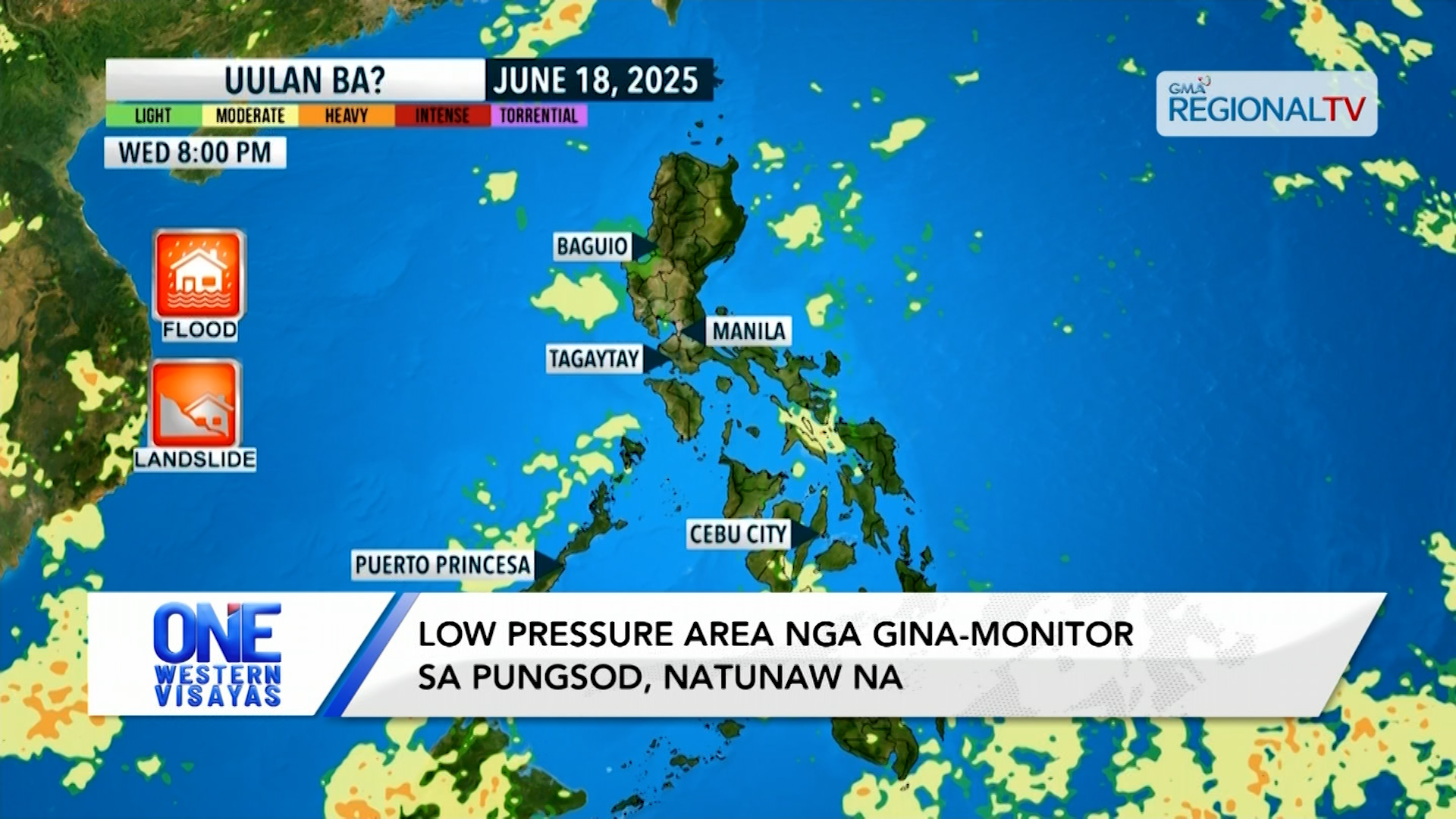 Lapta-lapta nga ulan sa isla sang Panay kag Negros