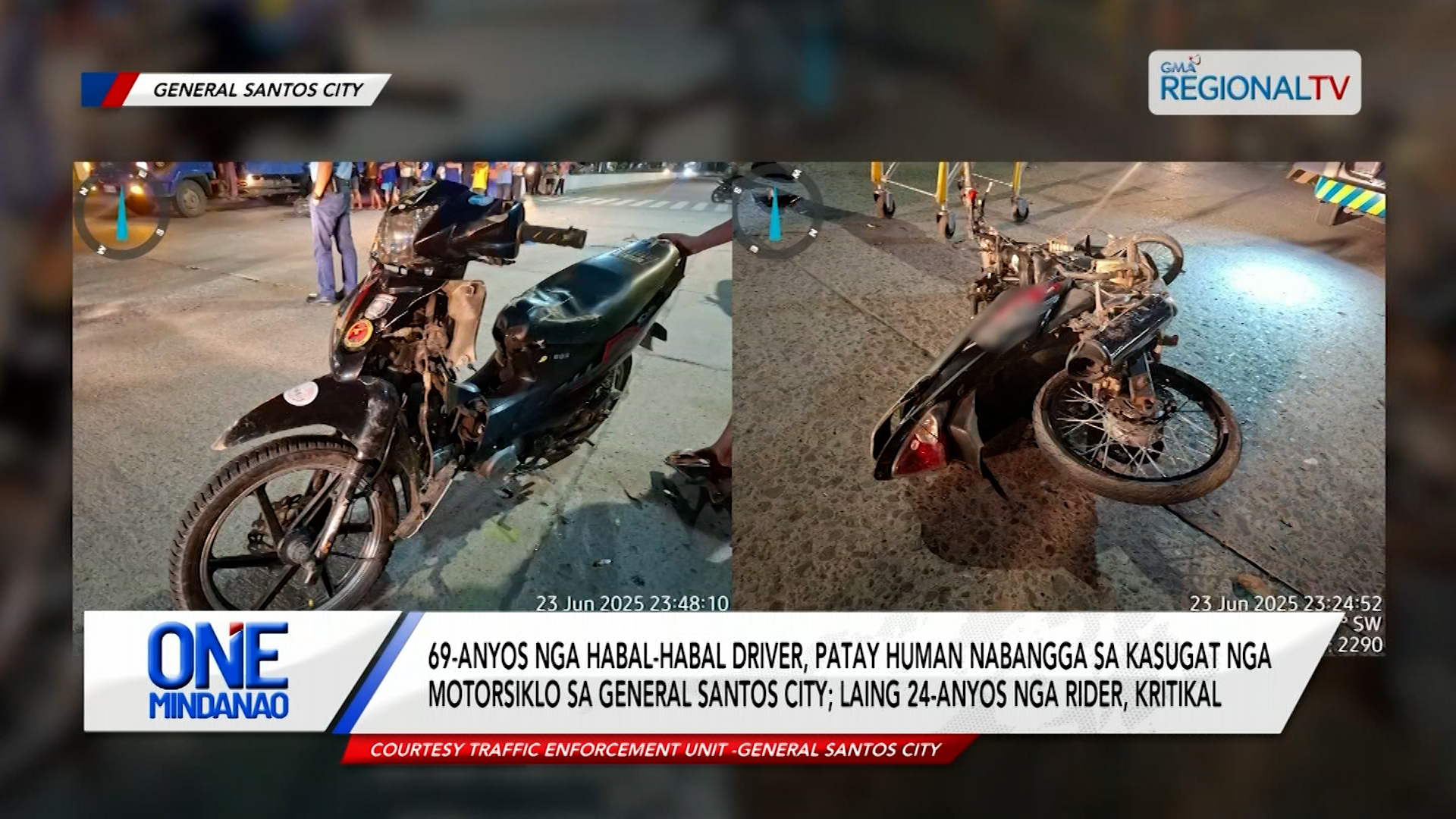 69-anyos nga habal-habal driver, patay human nabangga sa kasugat nga motor