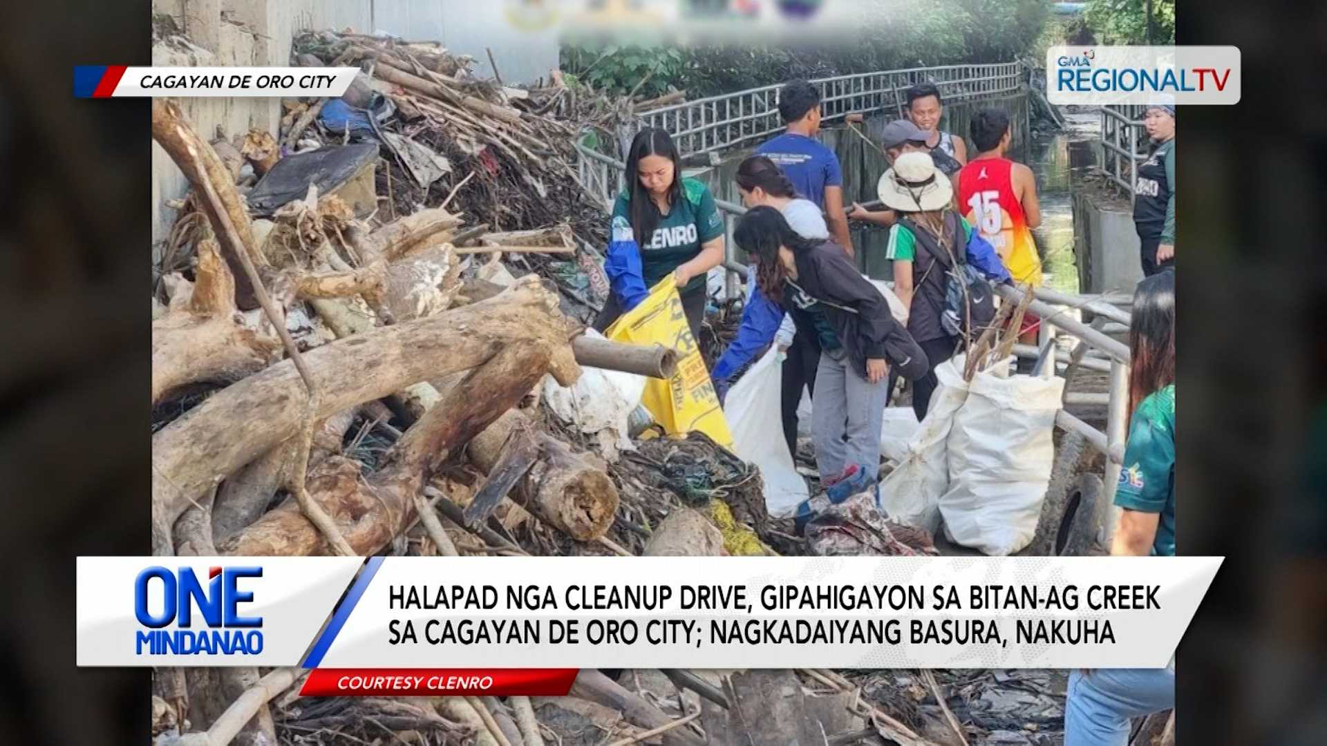 Halapad nga clean-up drive, gipahigayon sa Bitan-ag Creek