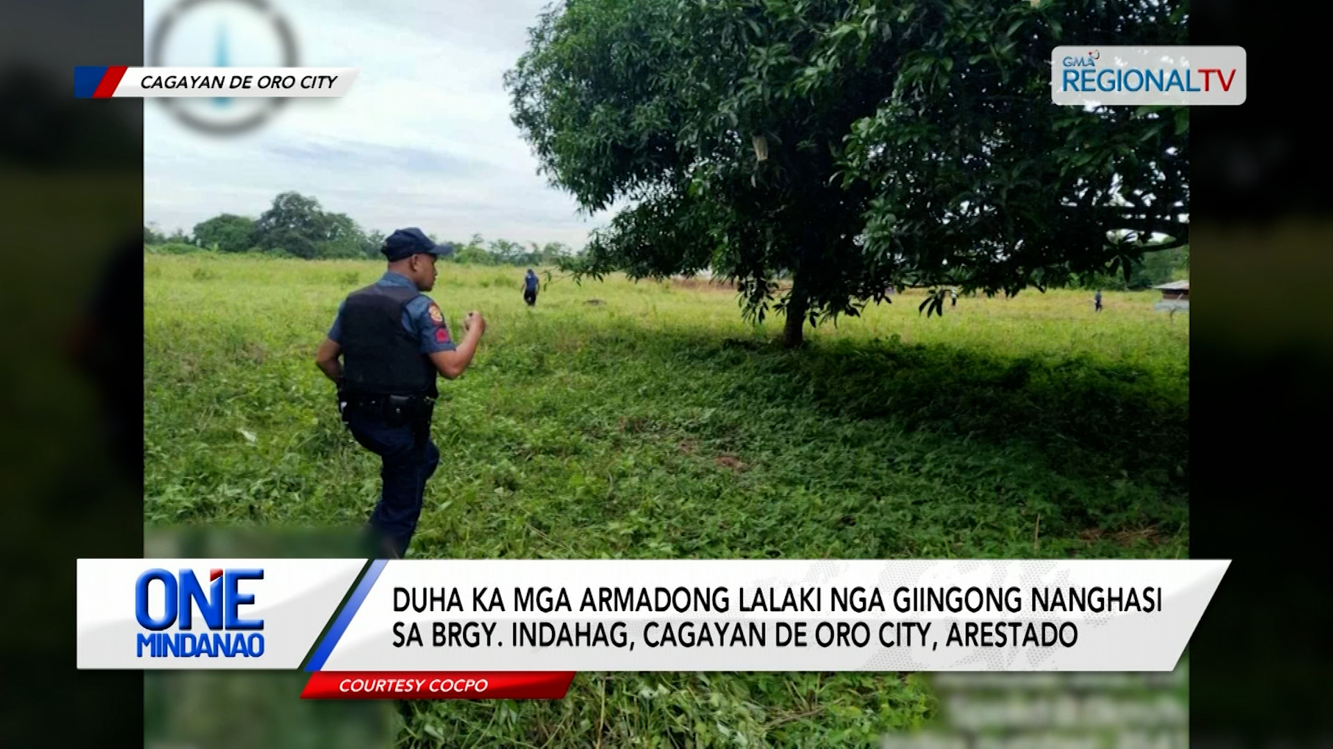 Duha ka armadong lalaki nga nanghasi sa Indahag, Cagayan de Oro City, arestado