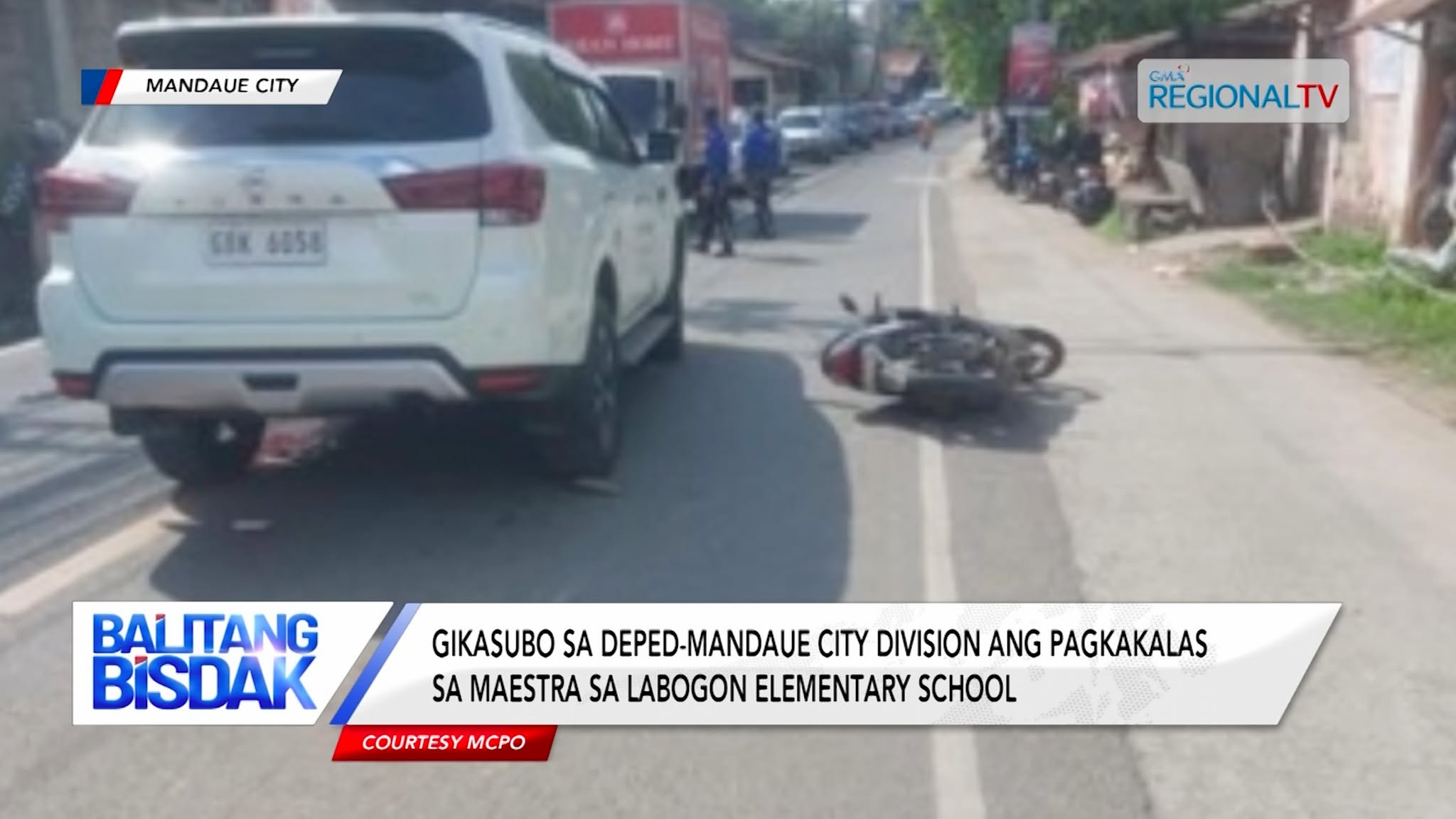 57-anyos nga maestra, nakalas human makabangga og iro ang gisakyang motorsiklo