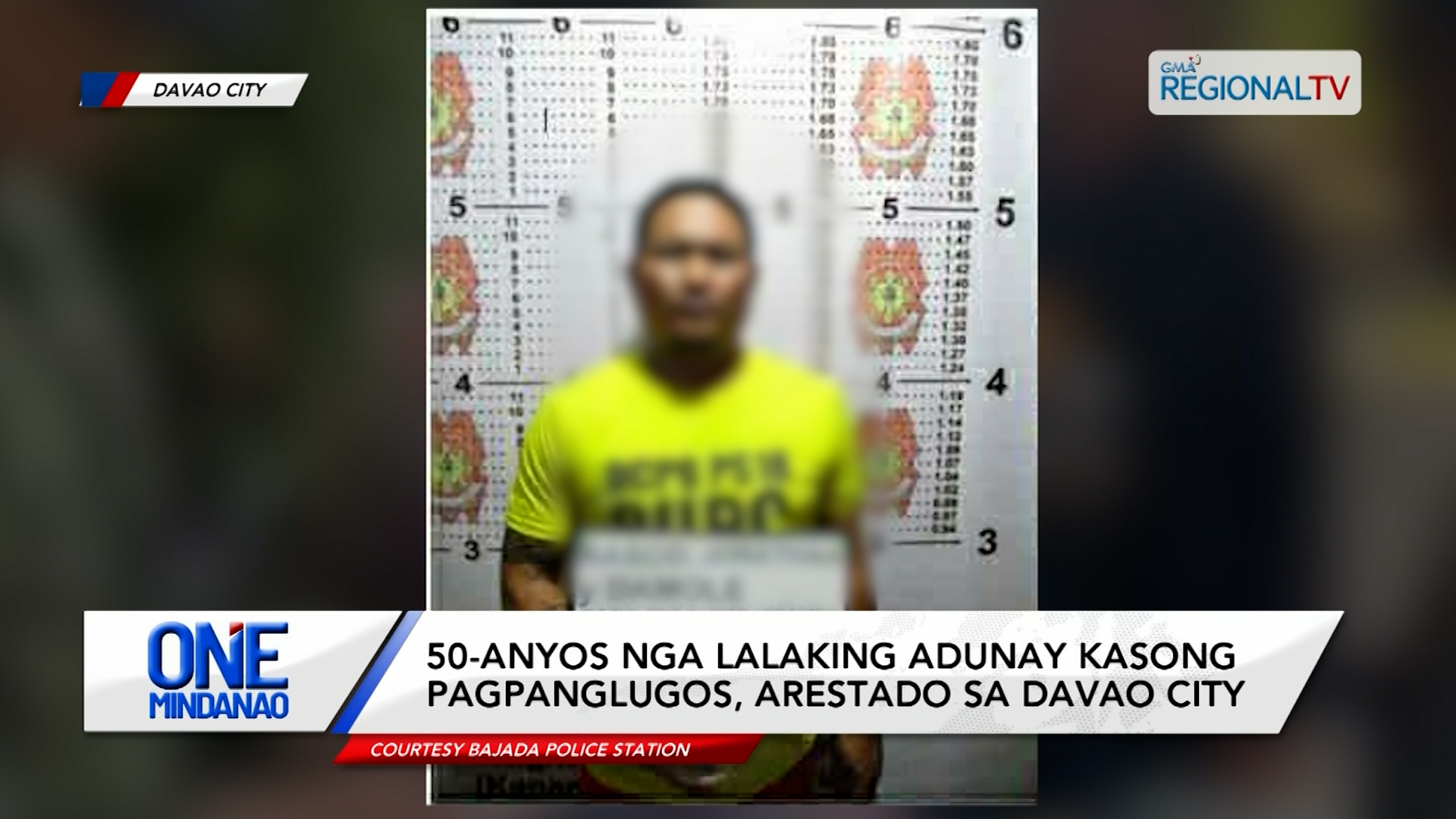 50-anyos nga lalaking adunay kasong pagpanglugos, arestado sa Davao City | One Mindanao