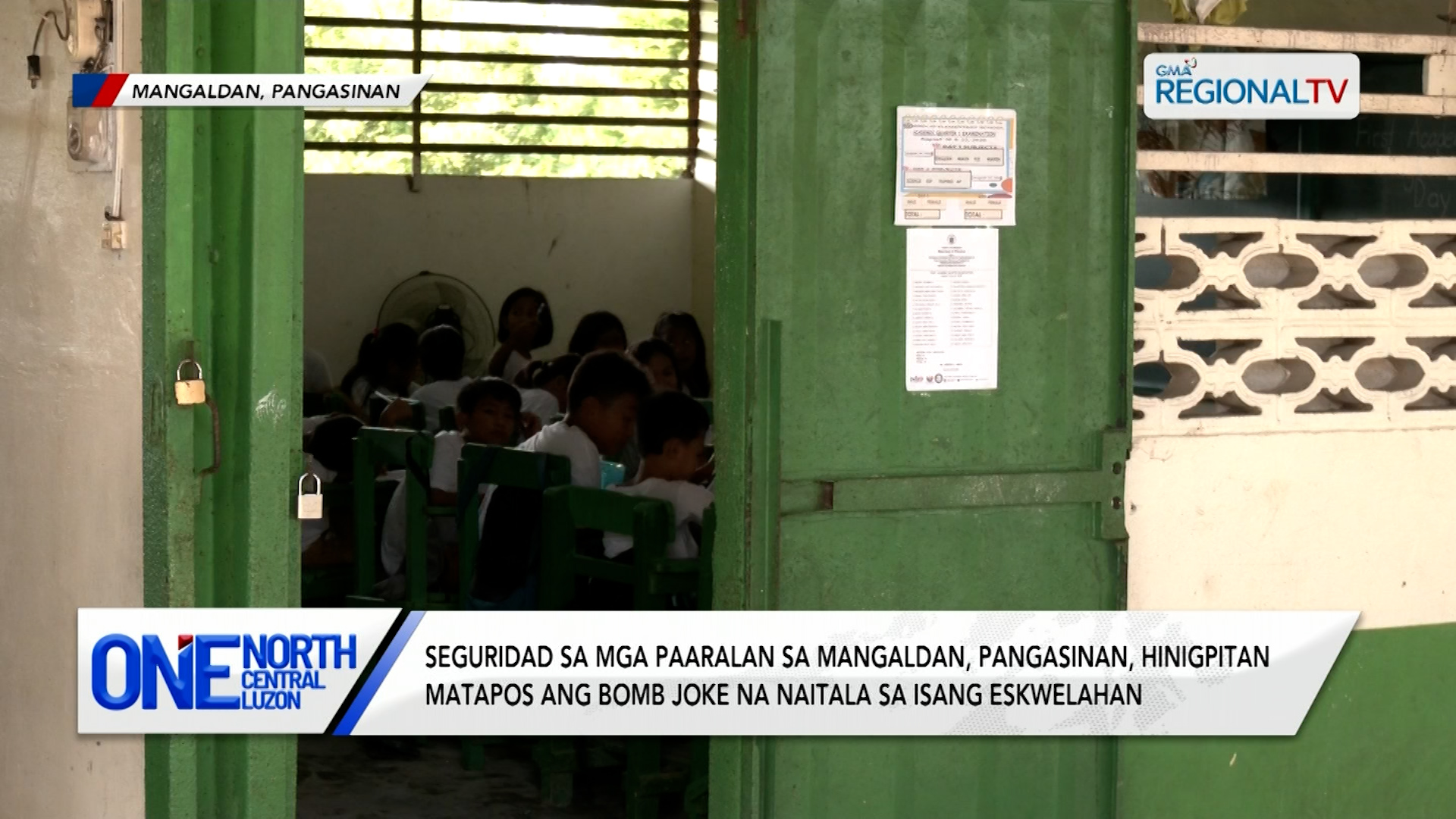 Seguridad sa mga paaralan sa Mangaldan, Pangasinan, hinigpitan | One North Central Luzon
