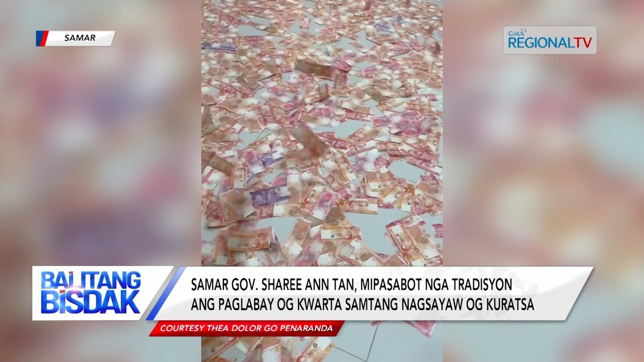 Samar Gov. Tan, mipasabot nga tradisyon ang paglabay og kwarta sa kuratsa | Balitang Bisdak
