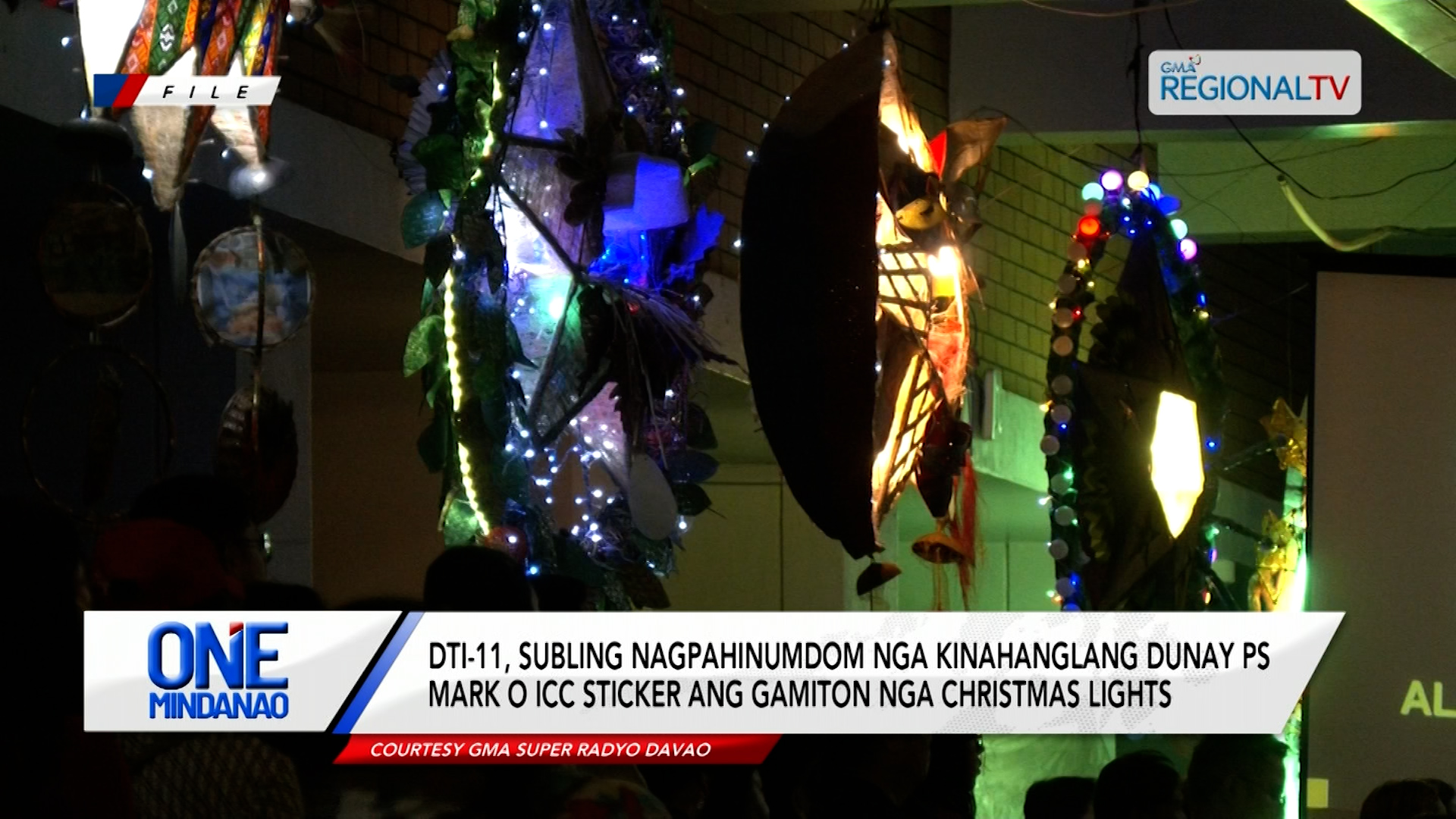 DTI-11, nagpahinumdom nga kinahanglang dunay ICC sticker ang Christmas lights| One Mindanao